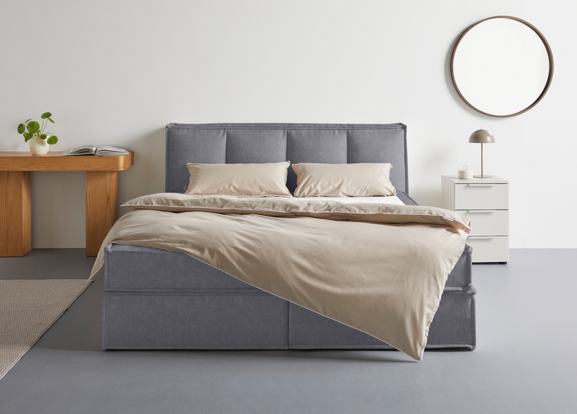 LeGer Home by Lena Gercke Boxspringbett »Addyson« Härtegrade H2, H3 und H4 wählbar,  Boxspringbett inkl. Topper, 2 Matratzen