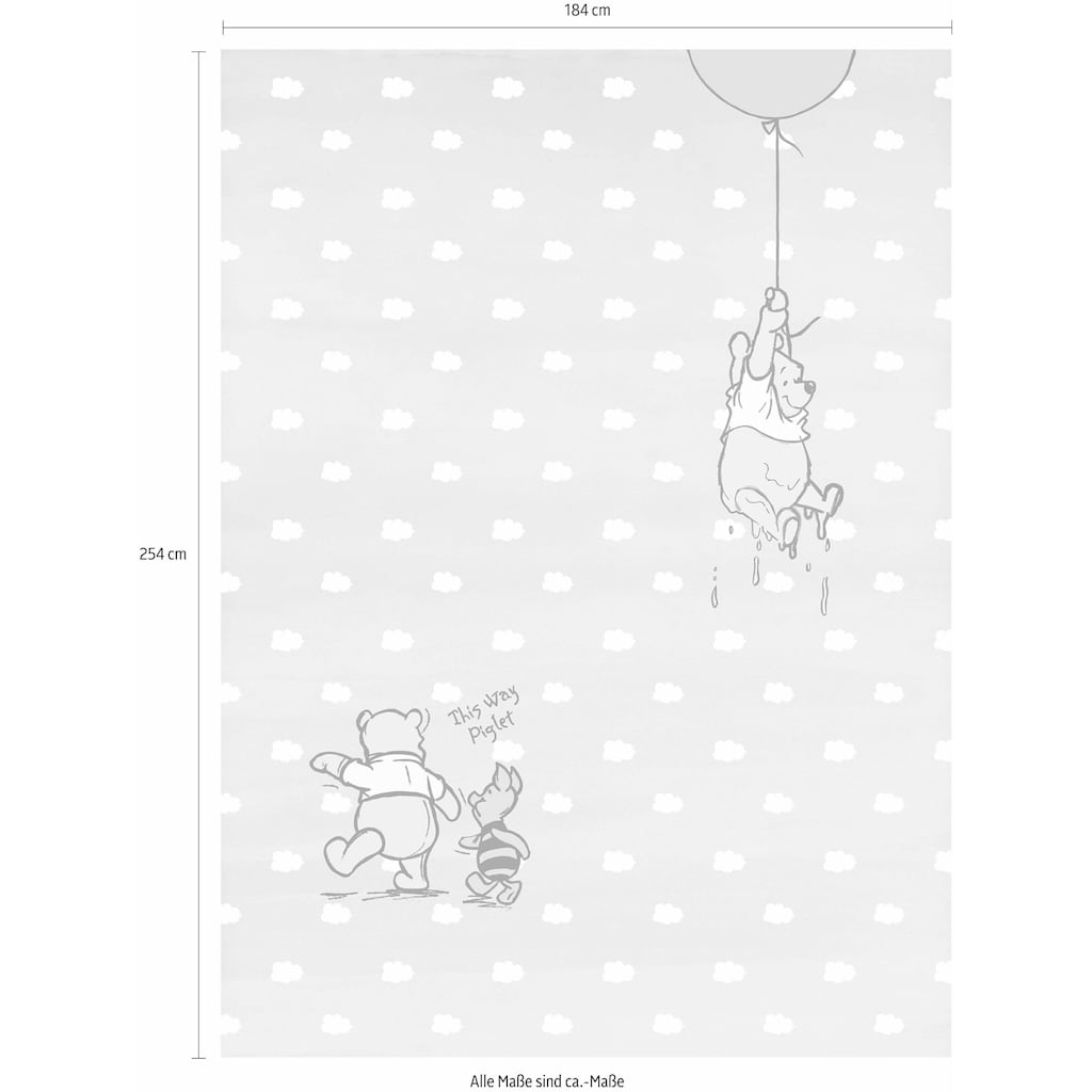 Komar Fototapete »Winnie Pooh Piglet«