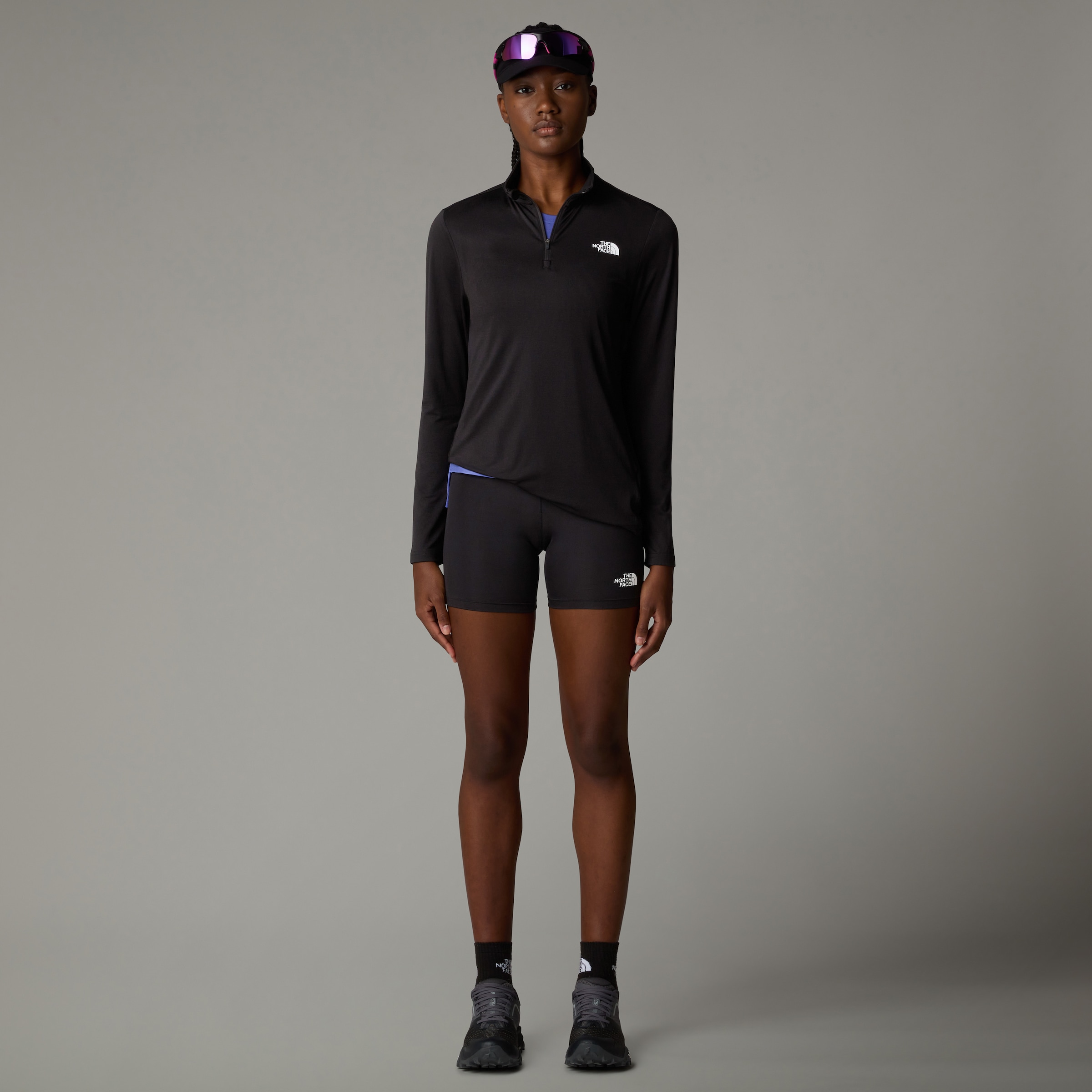 The North Face Funktionsshirt »Flex Slim Langarm-Top mit 1/4-langem RV für Damen«, (1 tlg.)