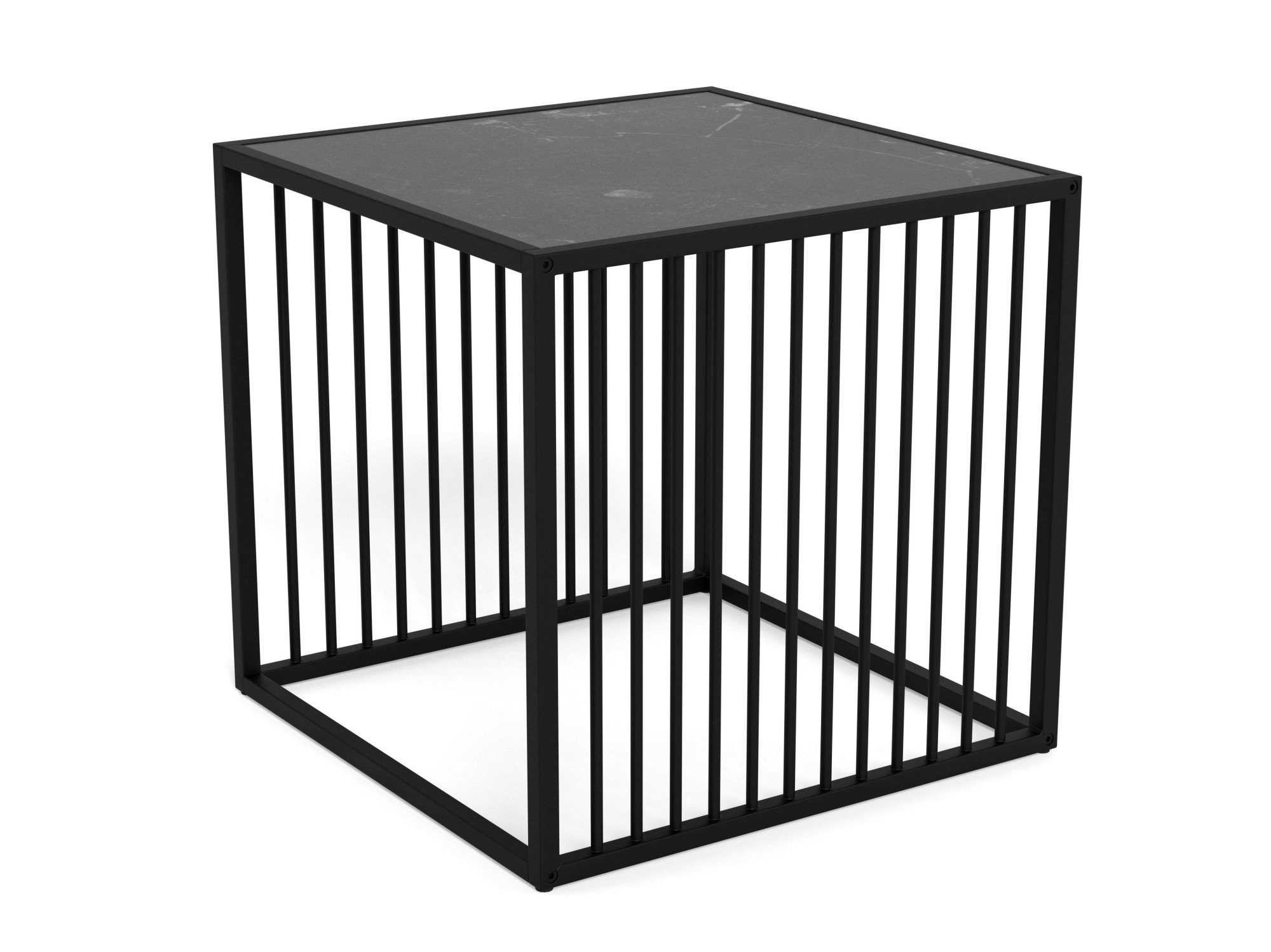 ACTONA GROUP Beistelltisch »Kaffeetisch, Beistelltisch« Ecktisch, Tischplatte Izmir schwarz, Maße 40x40x40cm