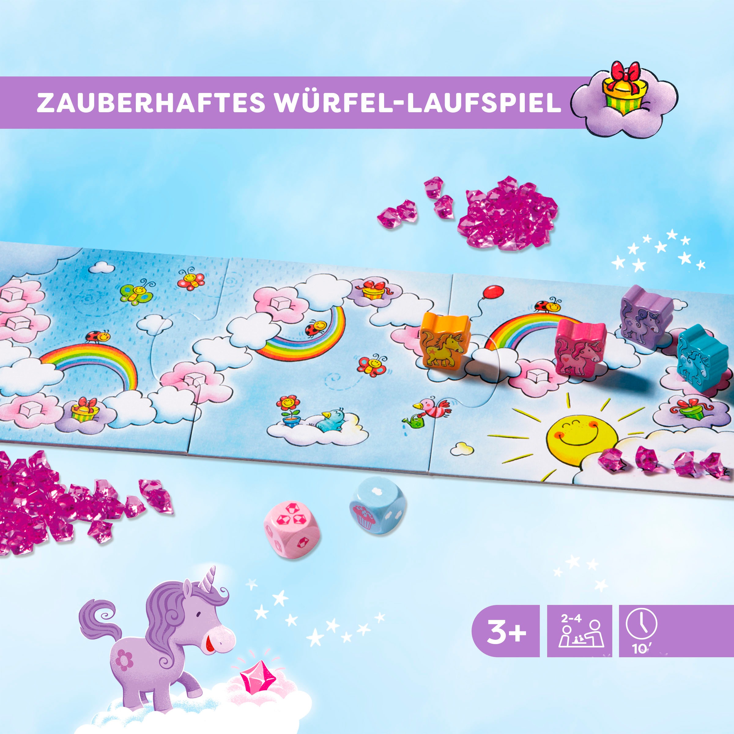 Haba Spiel »Einhorn Glitzerglück Wolkenschatz« Made in Germany