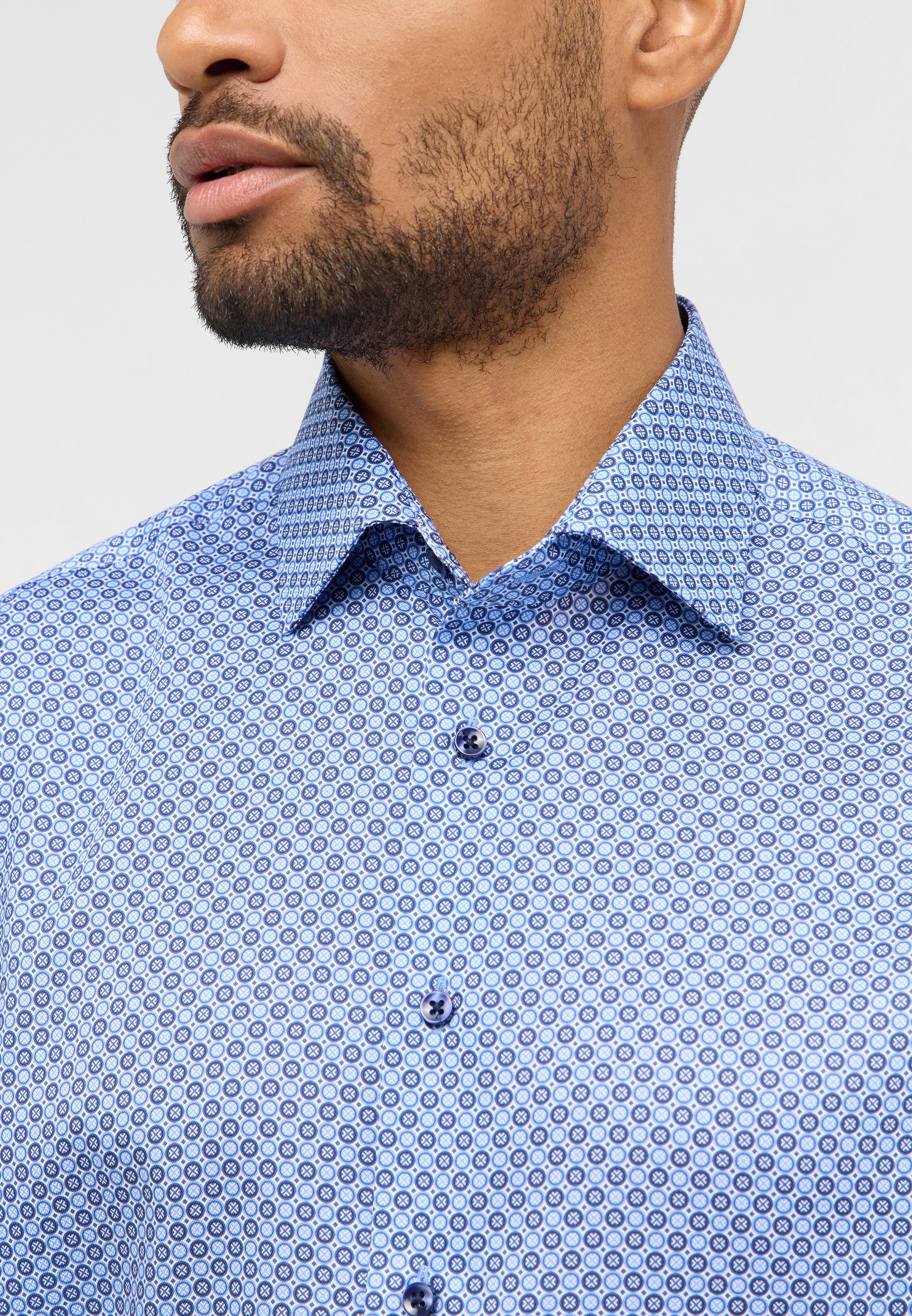 Eterna Langarmhemd »MODERN FIT« NON IRON (bügelfrei)