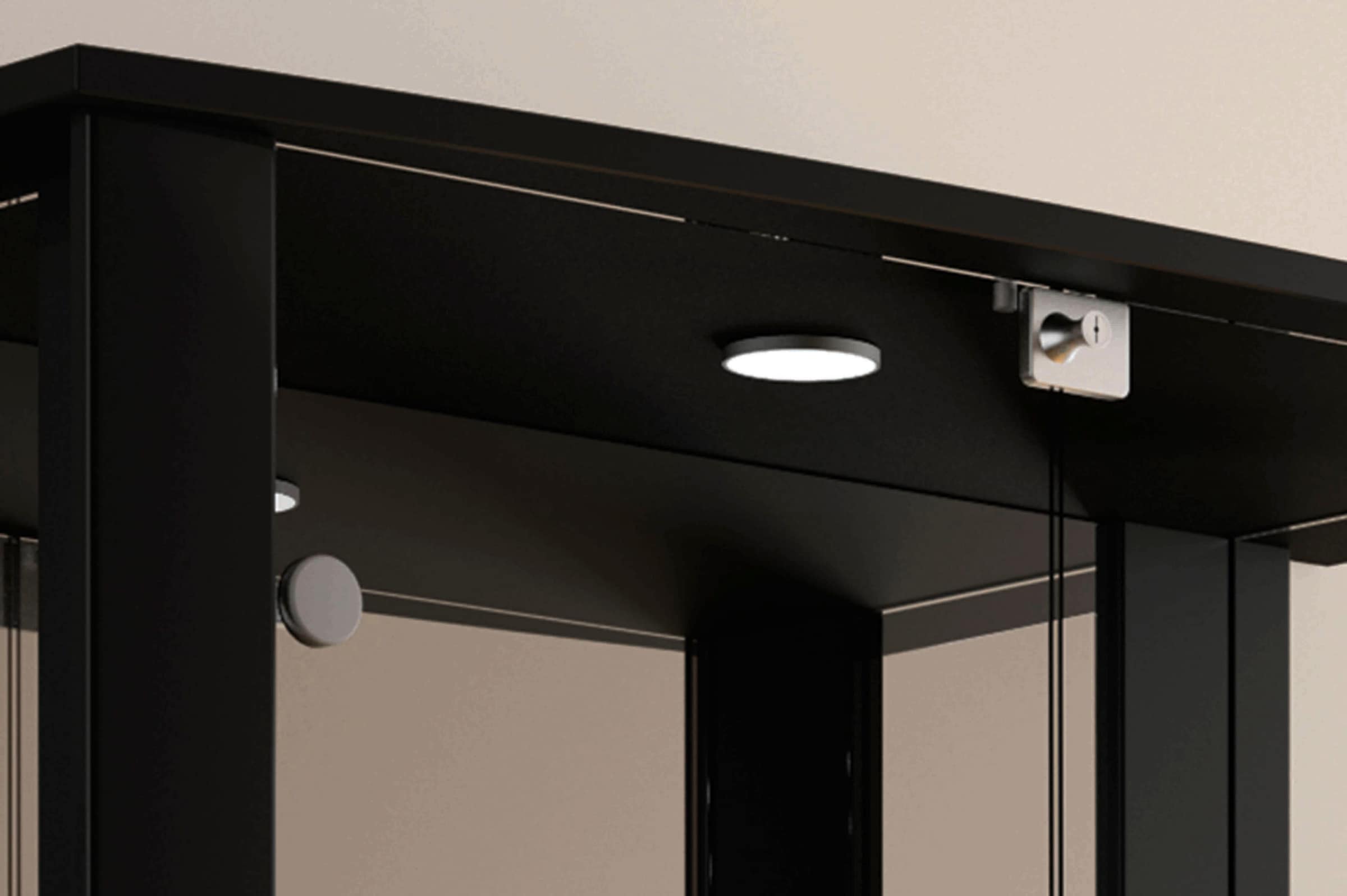 fif möbel Vitrine »STELLA« Standvitrine/Glasvitrine 2x Glastür,perfekt für Sammler,Sammlervitrine