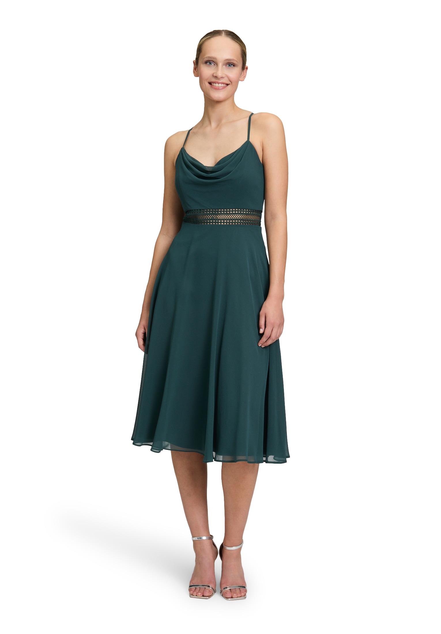 Vera Mont Cocktailkleid »Cocktailkleid mit Wasserfallausschnitt«