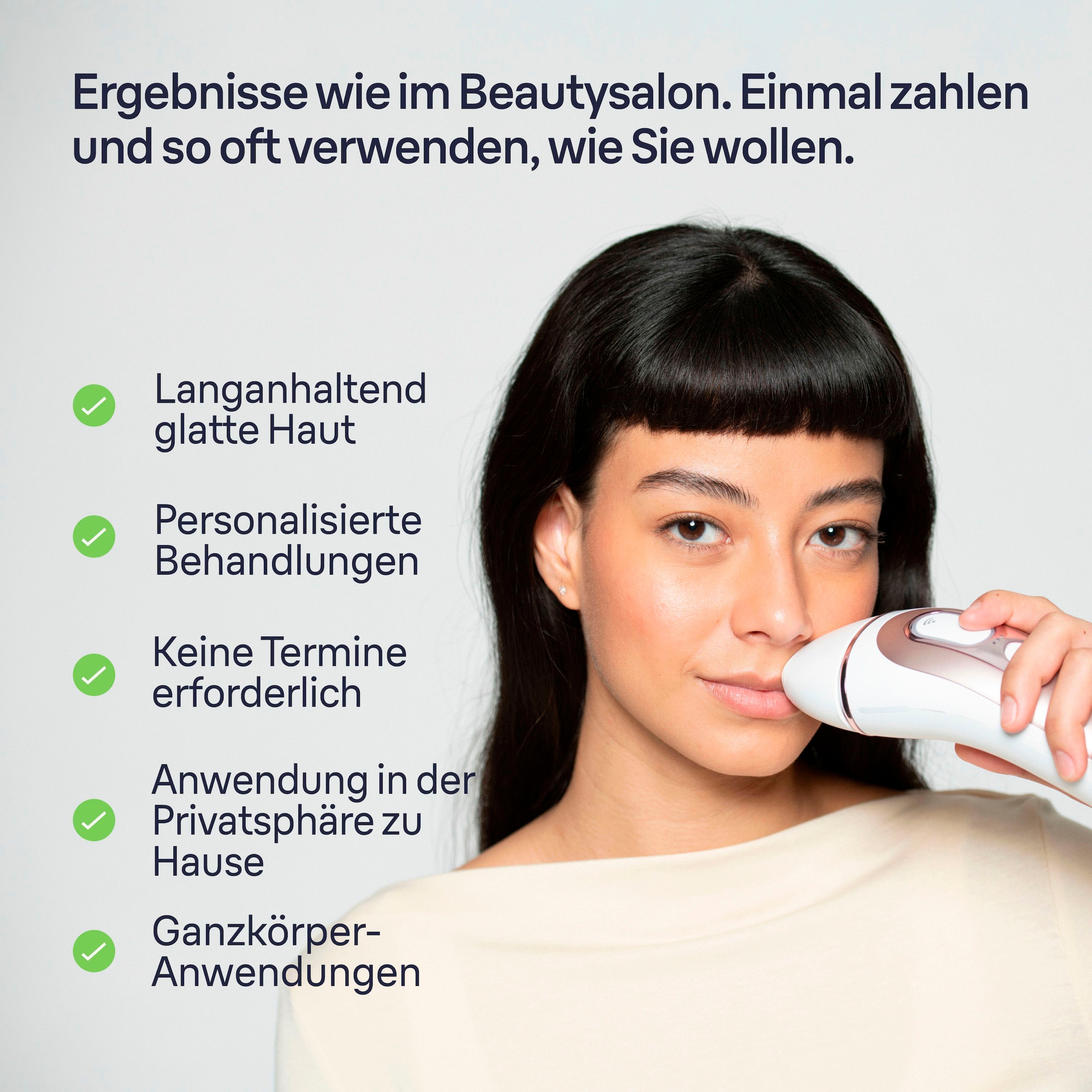 Braun IPL-Haarentferner »Smart Skin i·expert PL7147«, 2 Aufsätze für Gesicht & Körper, Venus Rasierer & Aufbewahrungstasche