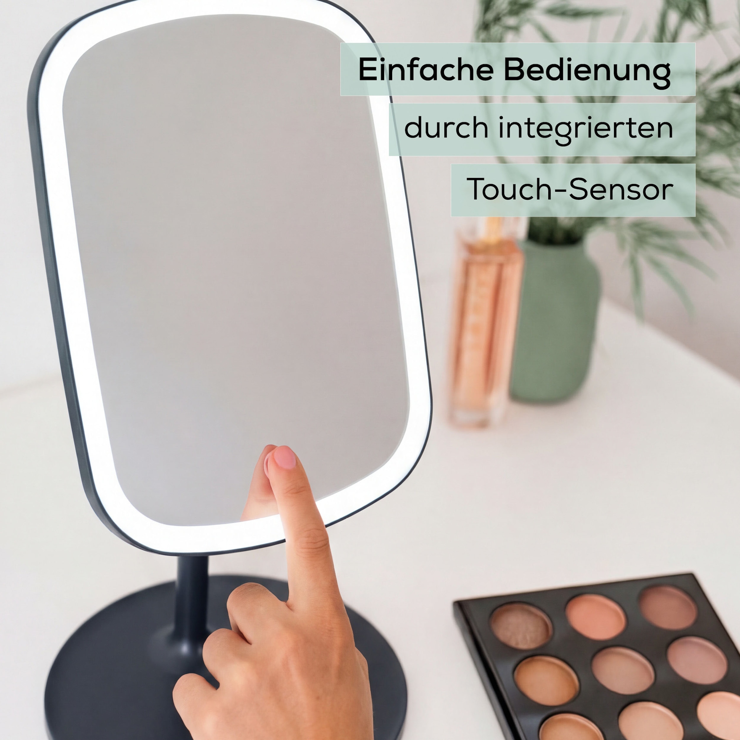 BEURER Kosmetikspiegel »BS 47 Limited Edition 2026, beleuchtet« Drei verschiedene Lichtoptionen: warm, kühl oder natürlich