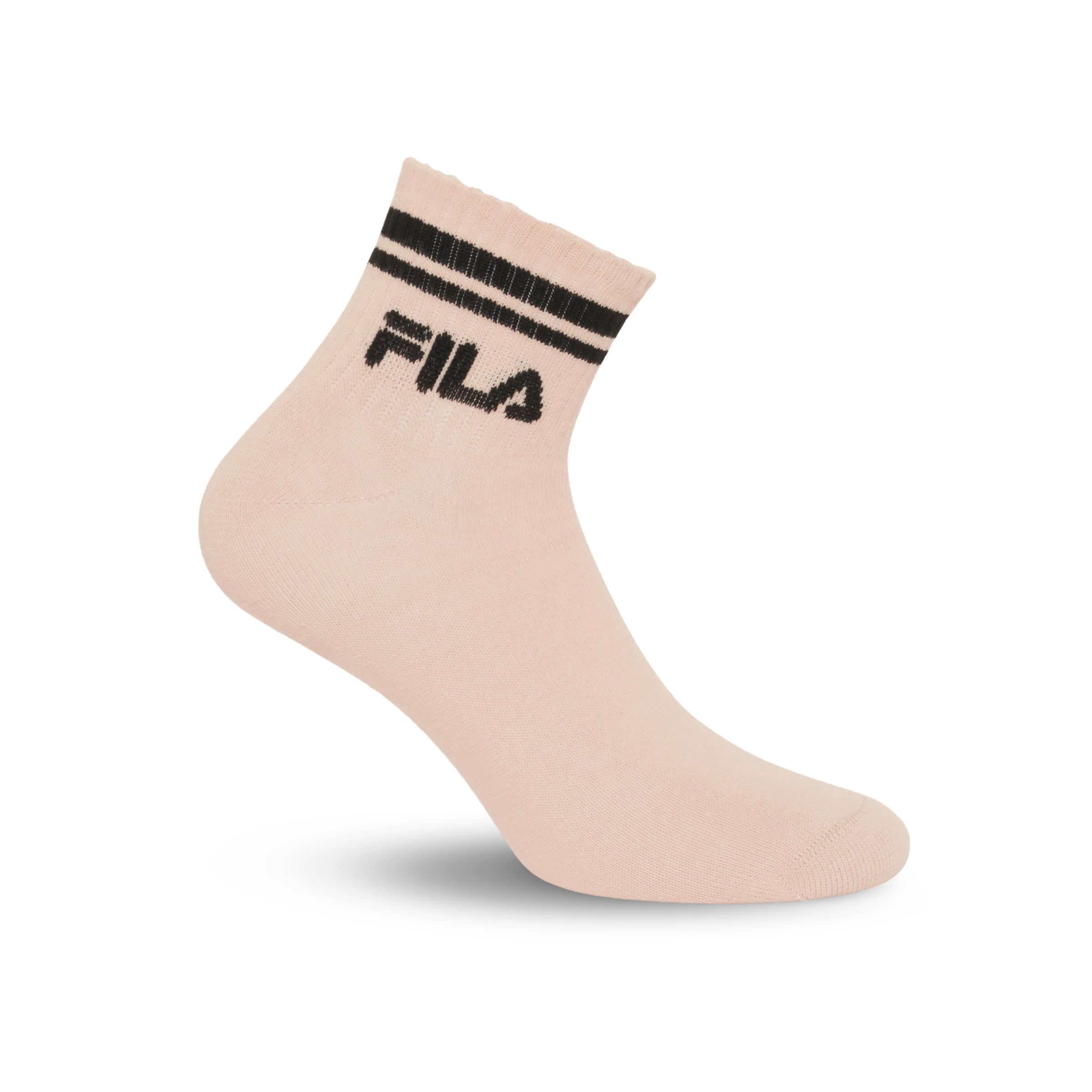Fila Kurzsocken 3 Paar tlg. Cotton-Mix, Unisex, Kontraststreifen