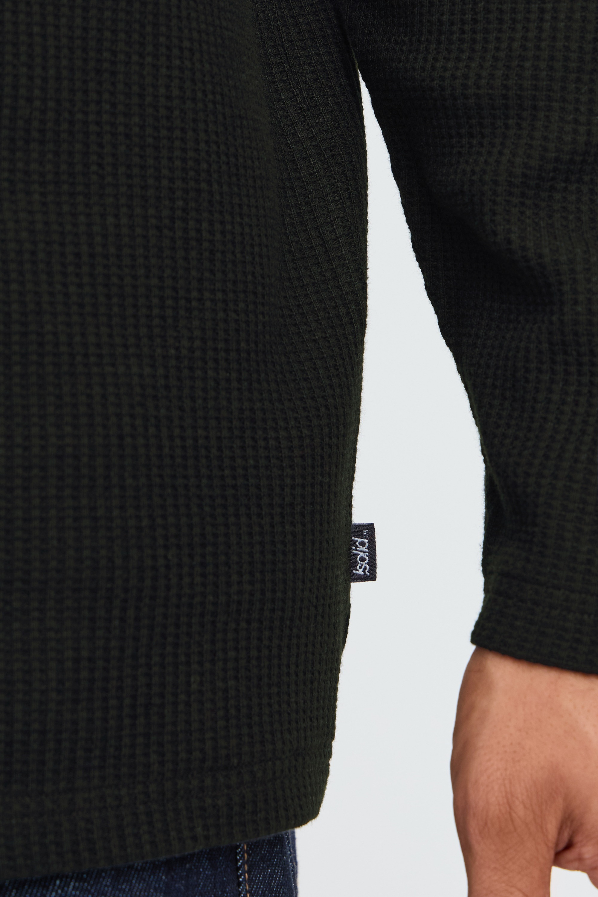 !Solid Langarmshirt »Langarmshirt SDDanton Waffle«