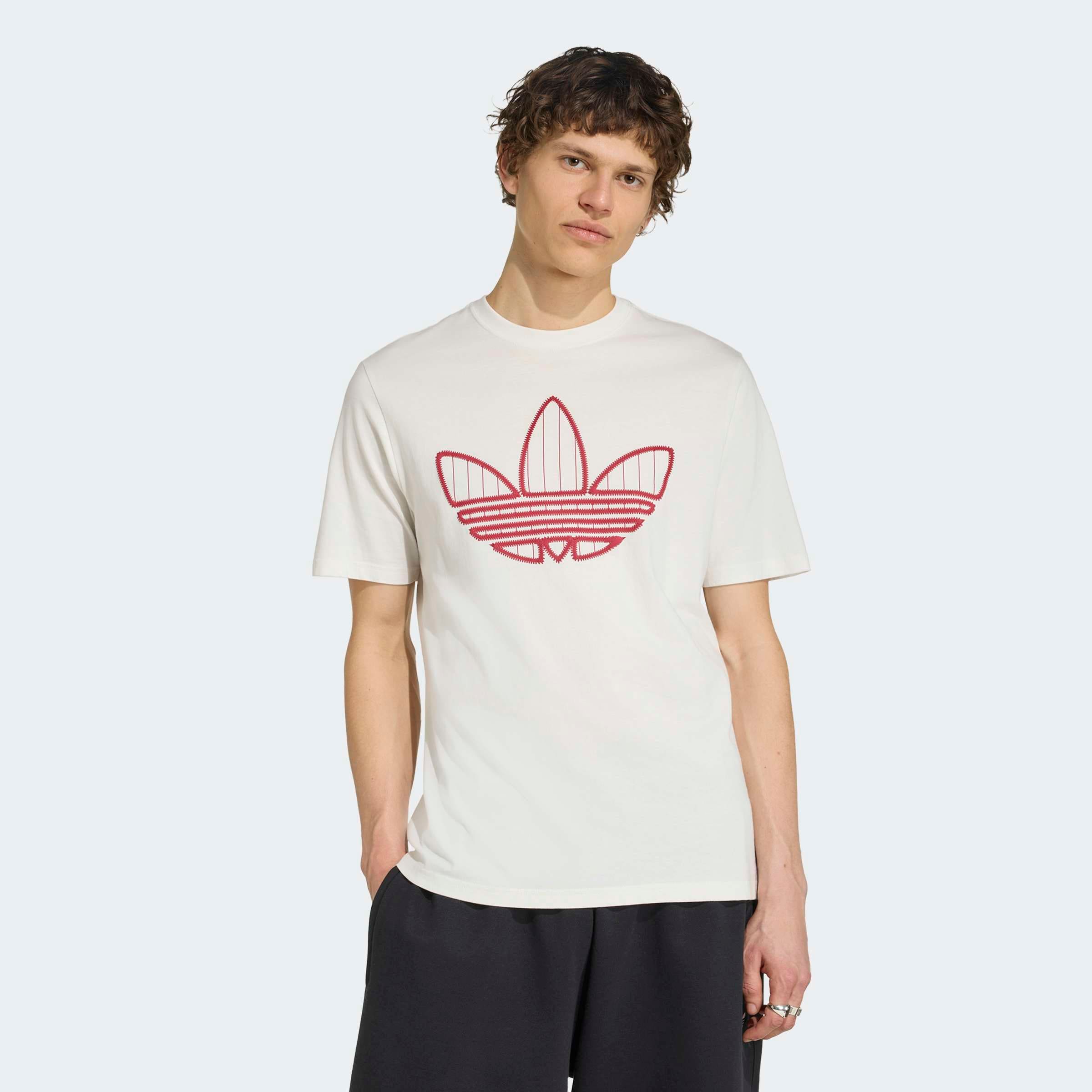 adidas Originals T-Shirt »TREFOIL INFILL« für Erwachsene, mit sportlichem Stil, ohne Verschluss, aus Baumwolle