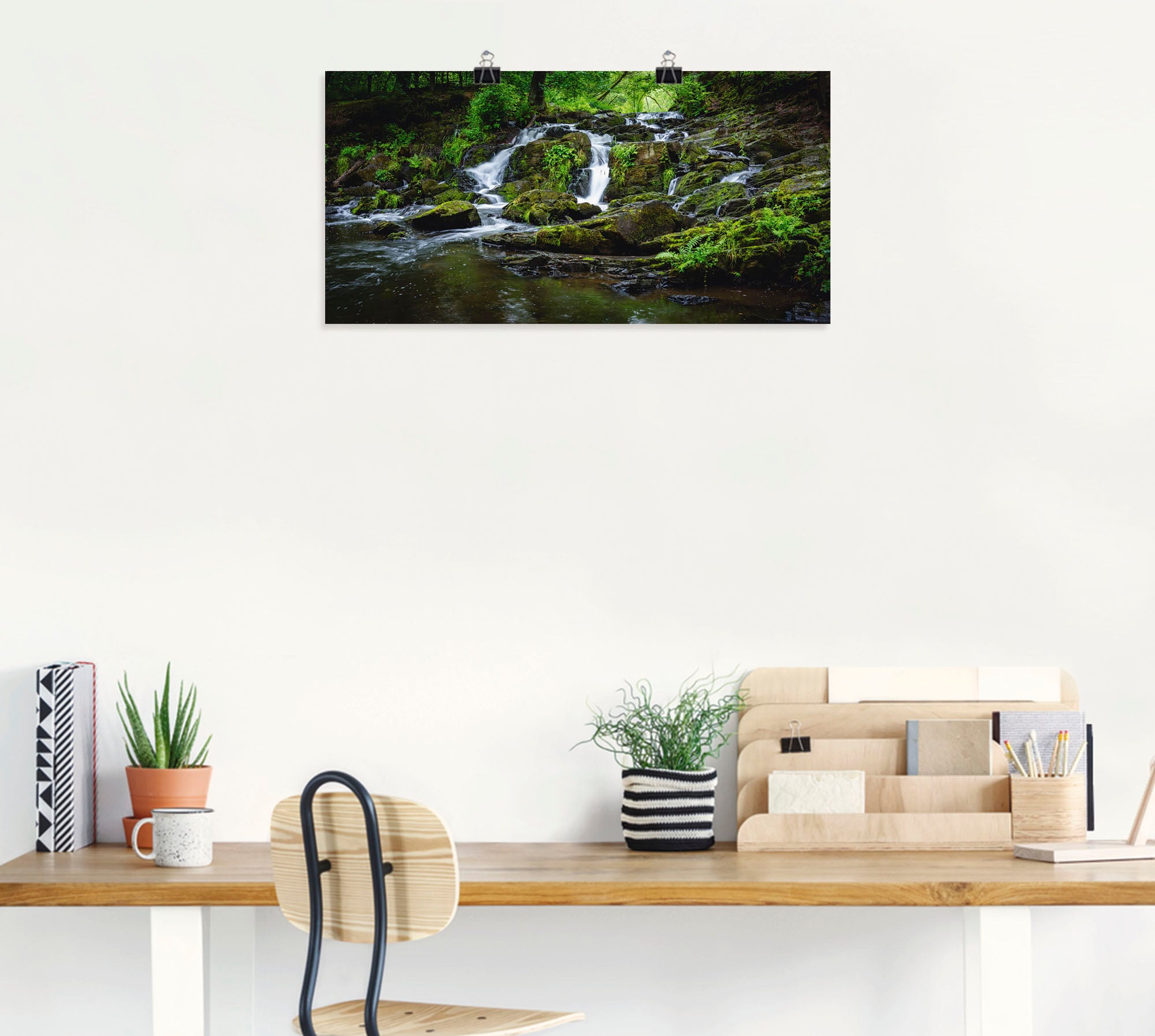 Artland Wandbild »Wasserfall Panorama«, Wasserfallbilder, (1 St.), als Leinwandbild, Poster in verschied. Größen