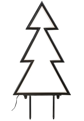 LED Baum »Tanne«, 153 flammig-flammig, aus Kunststoff und Metall, Weihnachtsdeko aussen
