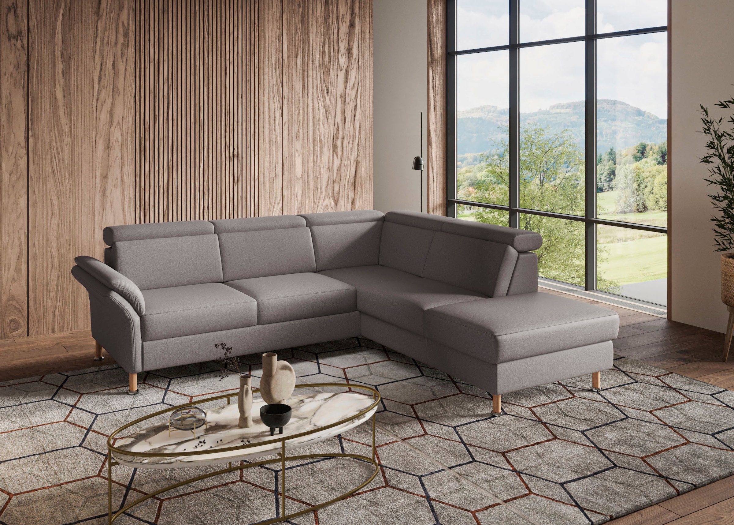Home affaire Ecksofa »Calypso L-Form«, mit Relaxfunktion motorisch im Sofa 2,5- Sitzer