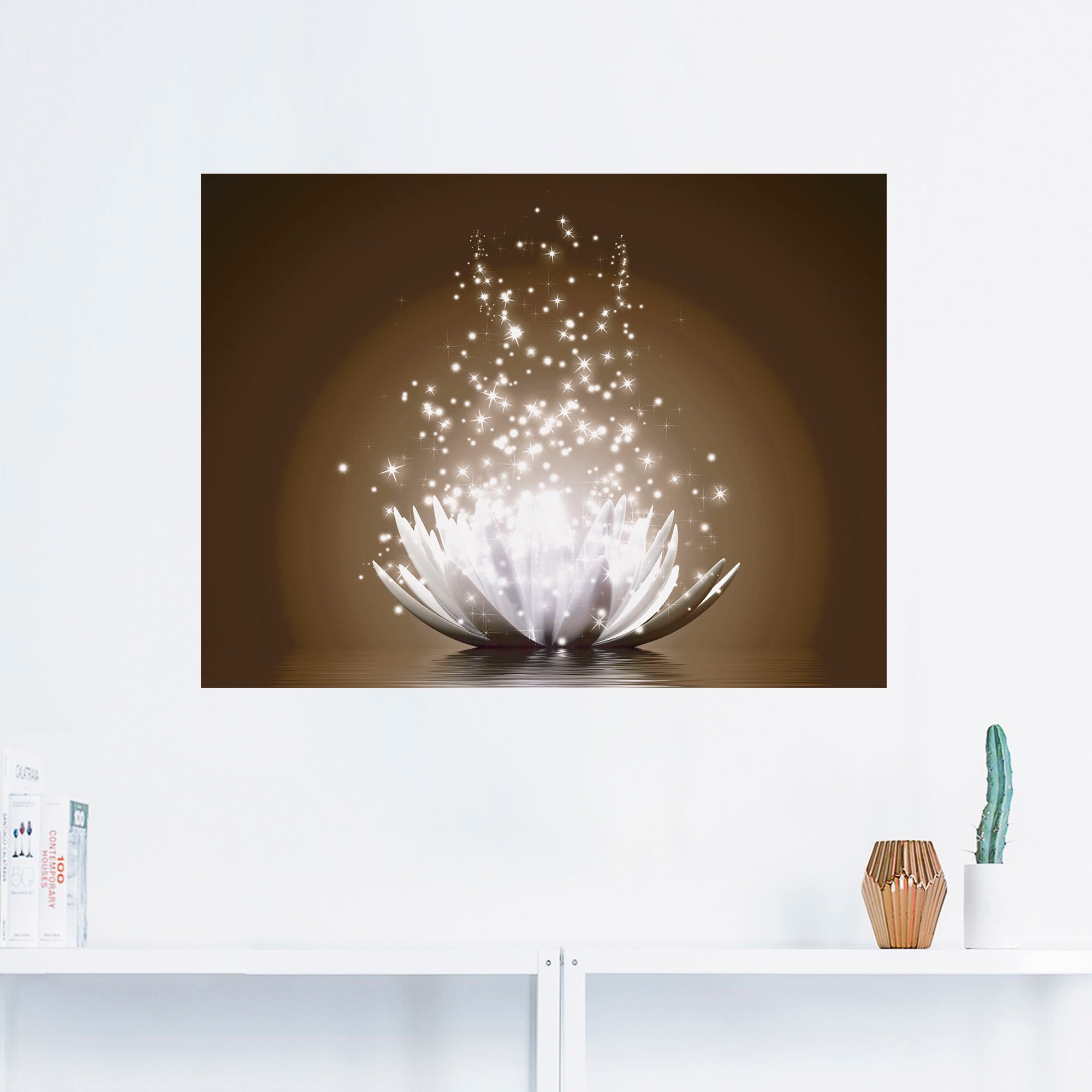 Artland Wandbild »Magie der Lotus-Blume«, Blumen, (1 St.), als Leinwandbild, Poster, Wandaufkleber in verschied. Größen