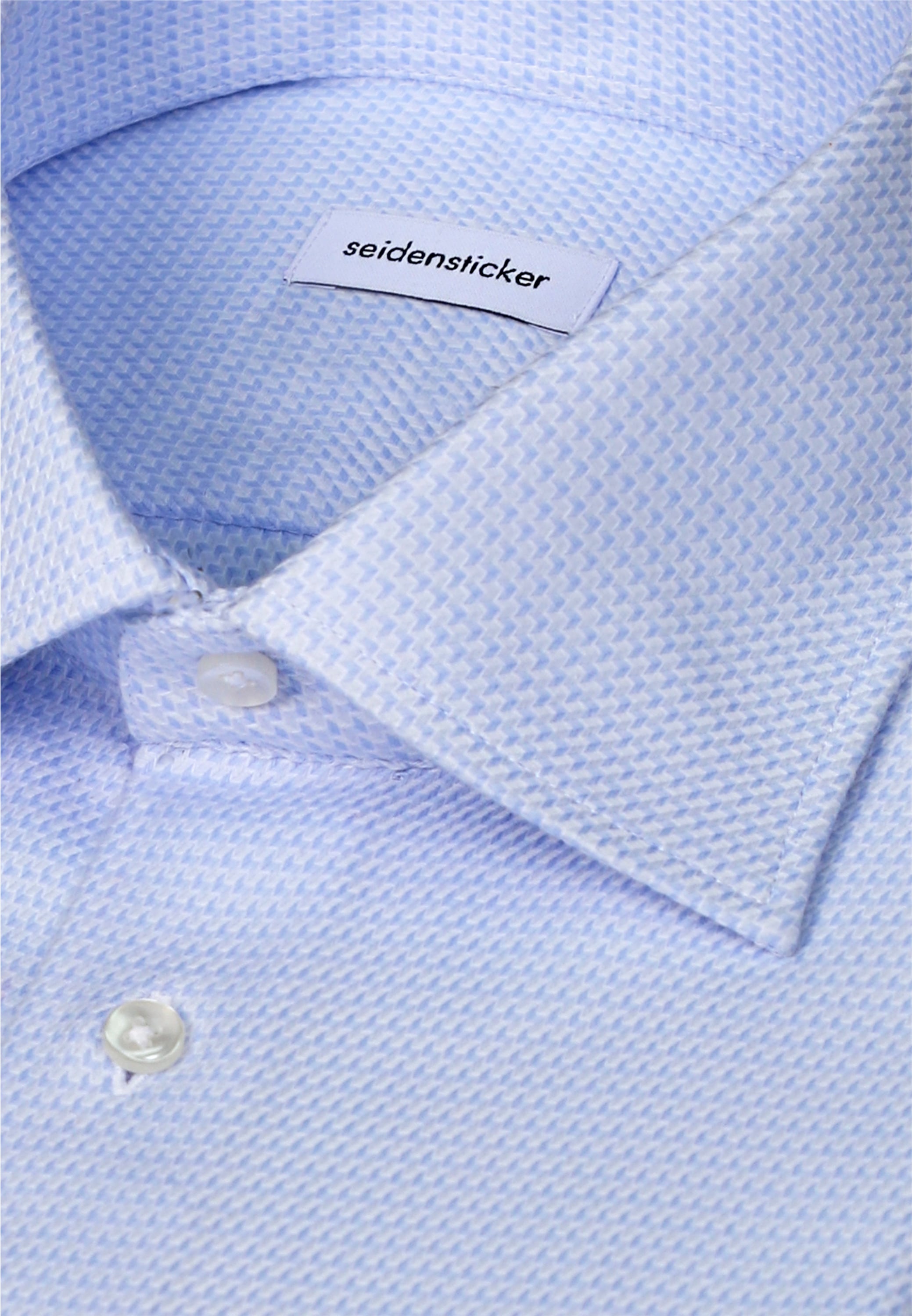 seidensticker Businesshemd »Schwarze Rose« Shaped 1/1 Kentkragen Struktur