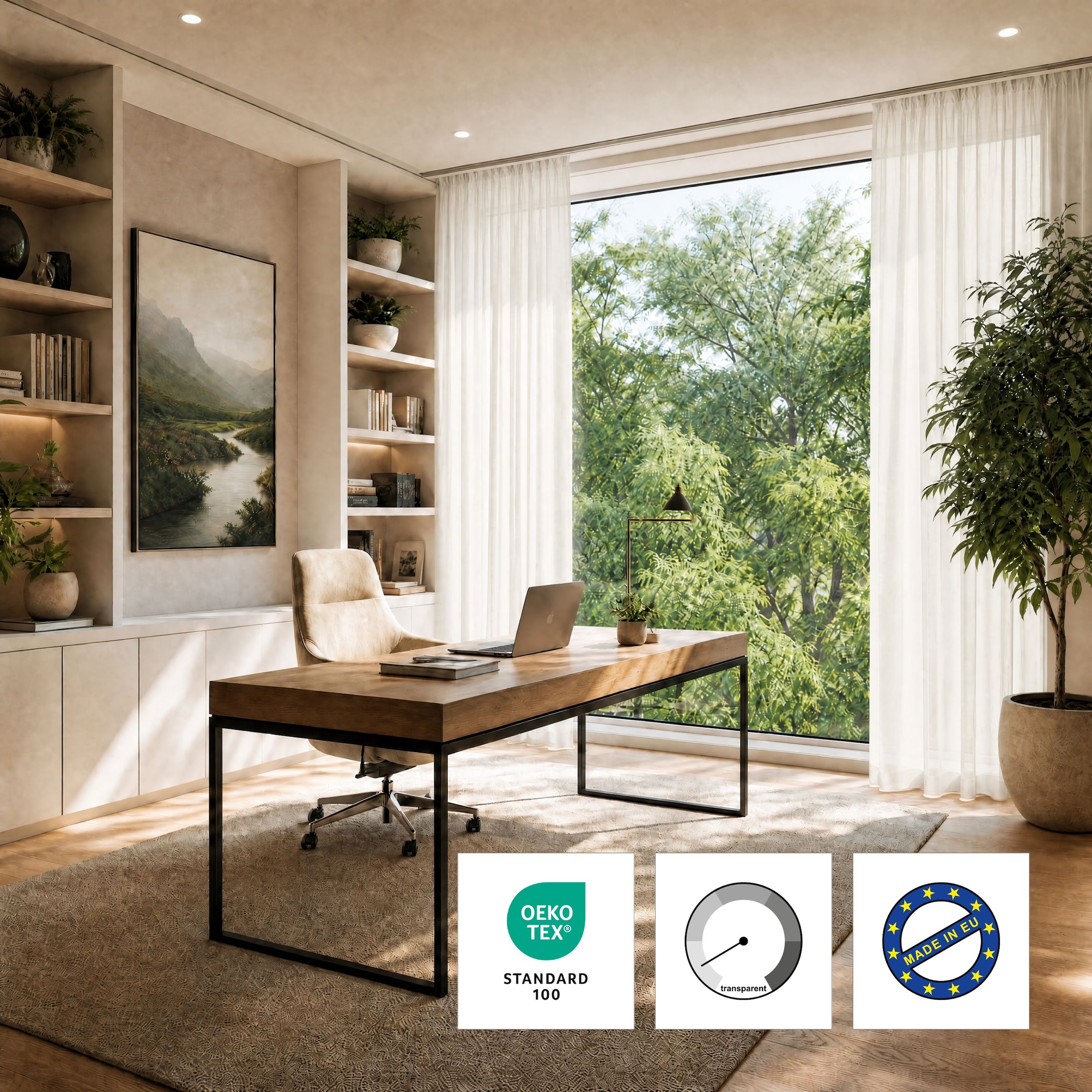 OTTO home »ELVIRA, nach Wunschmaß« Kräuselband 1 Stk. tlg. Maßanfertigung, made in europe, Wohnzimmer, Schlafzimmer, uni