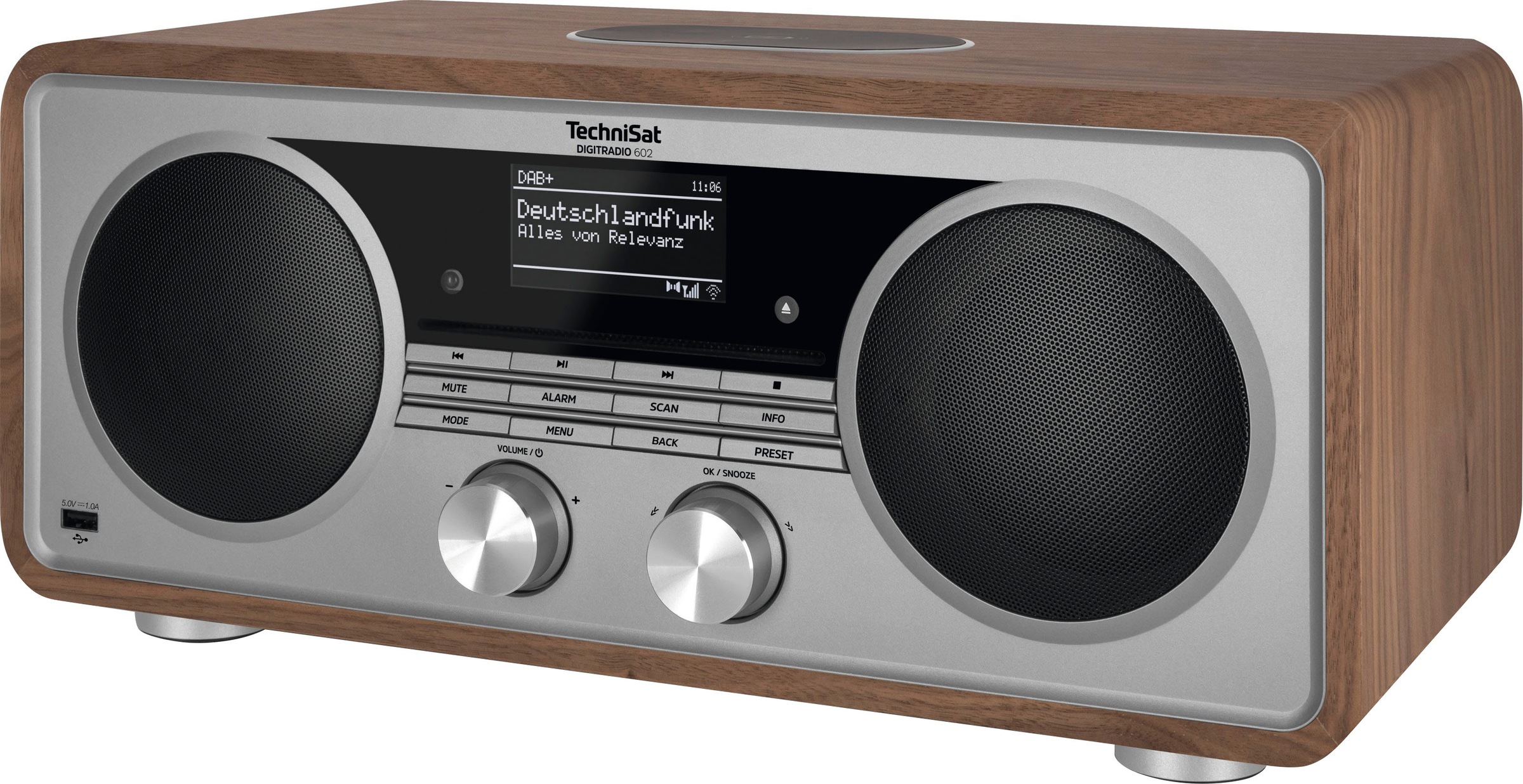 TechniSat Internet-Radio »DIGITRADIO 602«, (Bluetooth-WLAN Digitalradio (DAB+)-UKW mit RDS 70 W), Stereoanlage, CD-Player