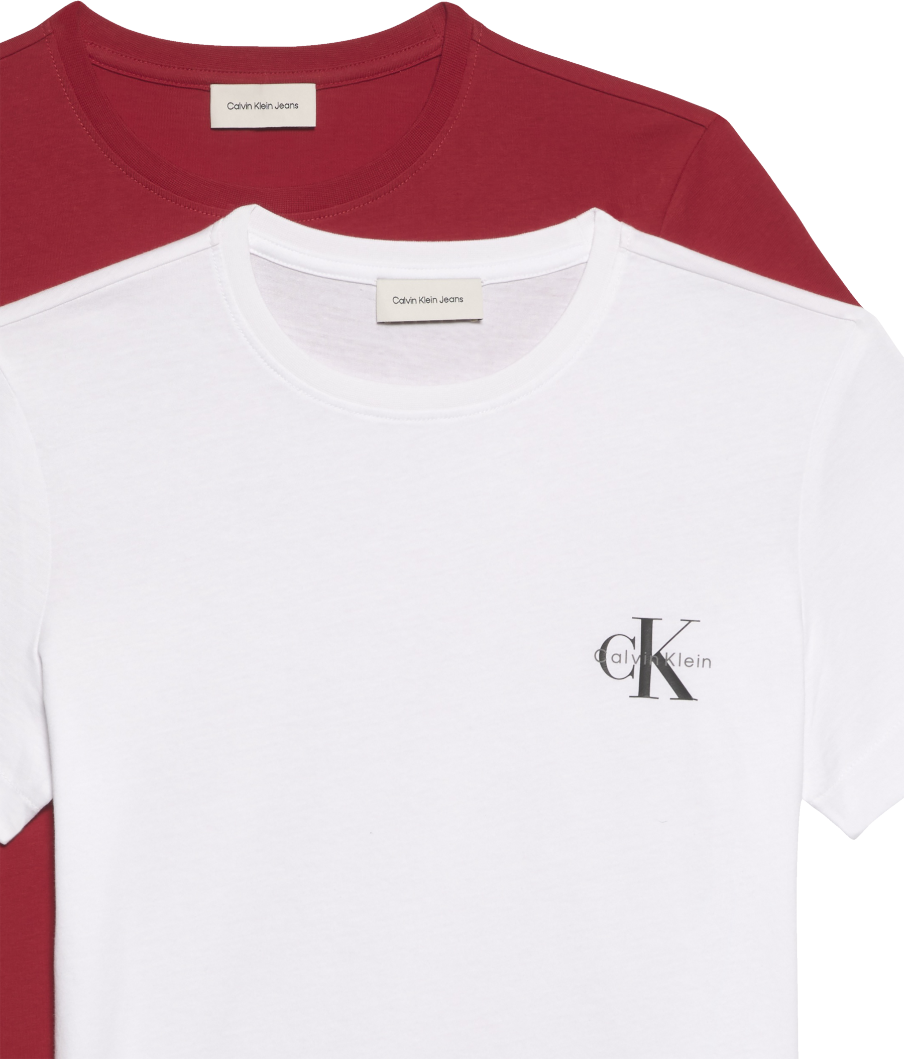Calvin Klein Jeans T-Shirt »MONOLOGO CN 2 PACK TEE« Packung, 2er-Pack, 2 tlg. , Logoschriftzug