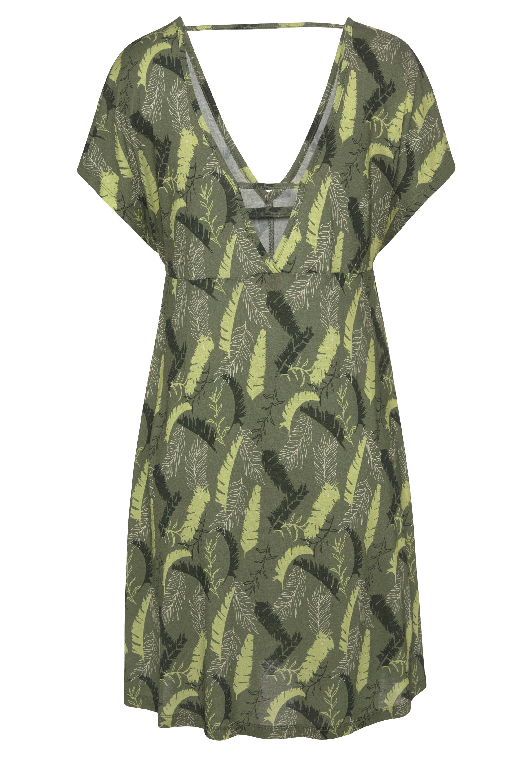 s.Oliver Jerseykleid, mit Blätterdruck