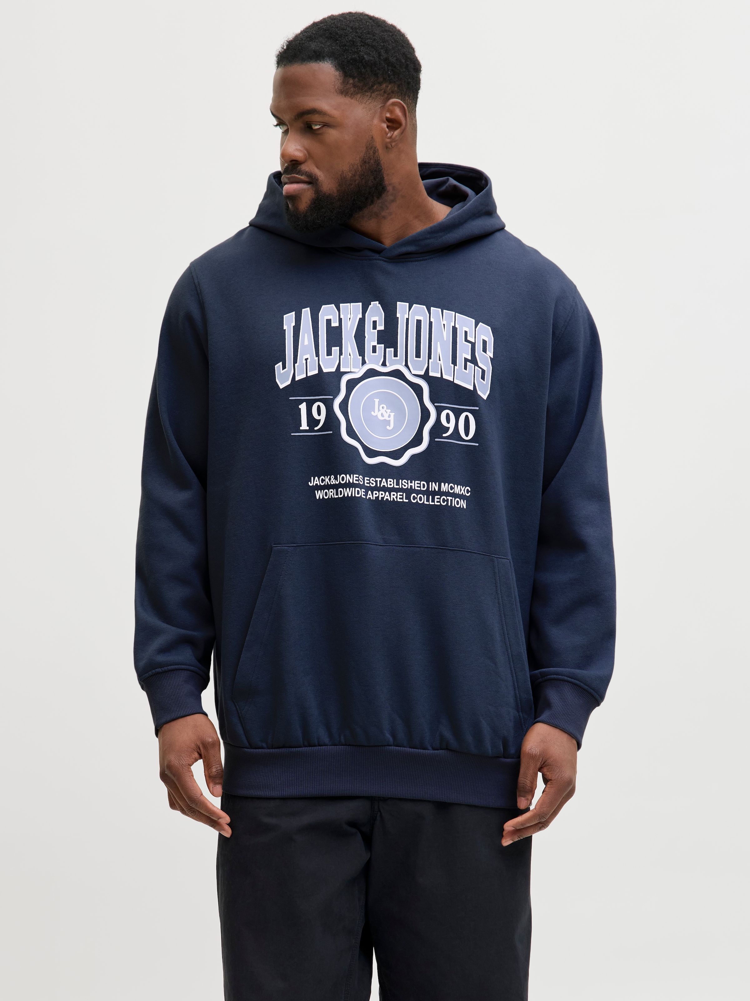 Jack & Jones PlusSize Kapuzensweatshirt »JJMAKO SWEAT HOOD PLS«
