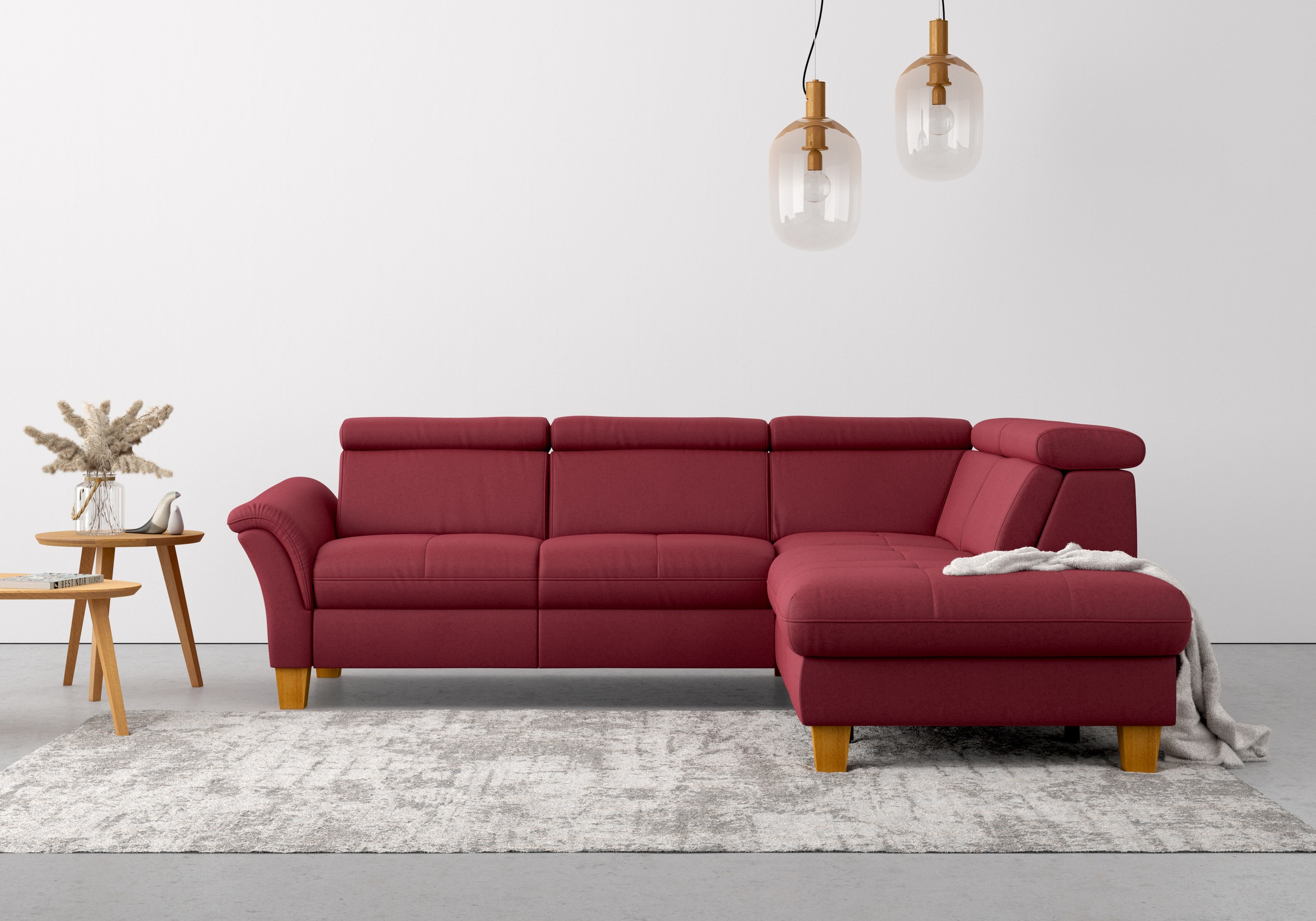 Home affaire Ecksofa »Lindgren L-Form«, wahlweise mit TV-Funktion, Stauraum und Kopfteilverstellung