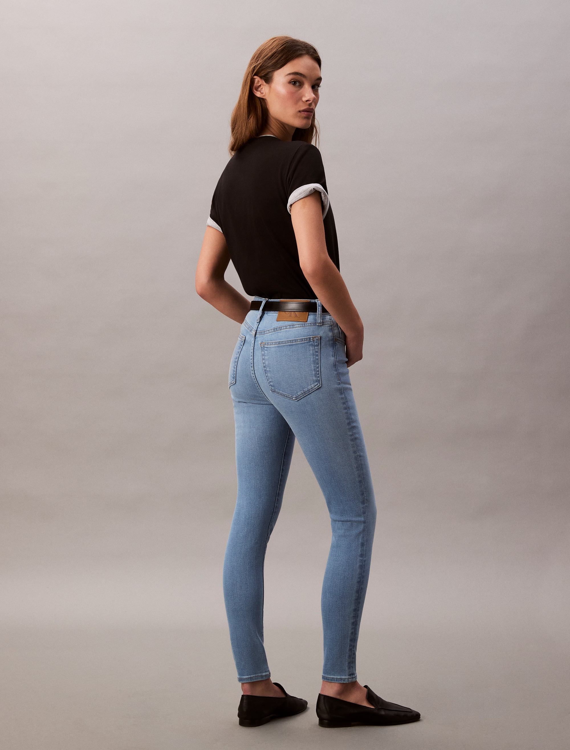 Calvin Klein Jeans Skinny-fit-Jeans »MID RISE SKINNY«, Mit Gürtelschlaufen