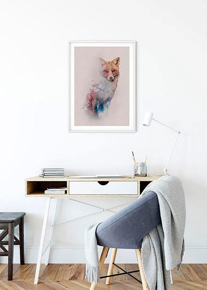 Komar Bild »Animals Forest Fox«, Tiere, (1 St.), Wandbild zur Dekoration - ohne Rahmen