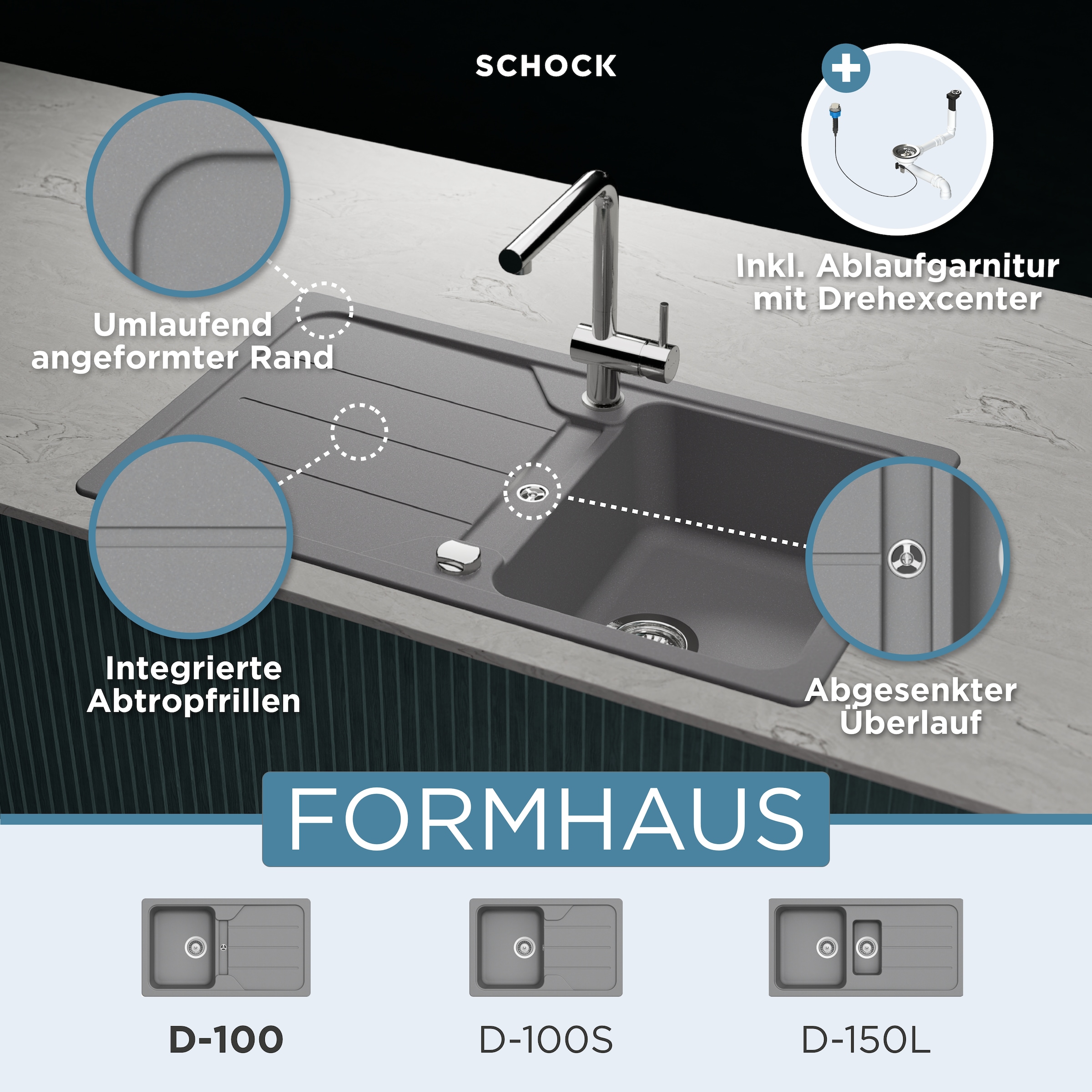 Schock Granitspüle »Formhaus«