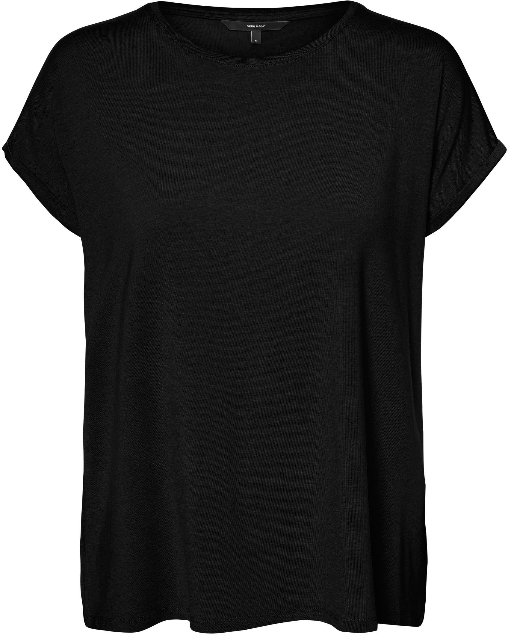 Vero Moda Rundhalsshirt »VMAVA PLAIN SS TOP GAJRS NOOS«