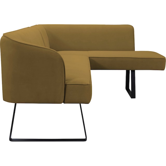 exxpo - sofa fashion Eckbank »Americano«, mit Keder und Metallfüßen, Bezug  in verschiedenen Qualitäten bestellen im OTTO Online Shop