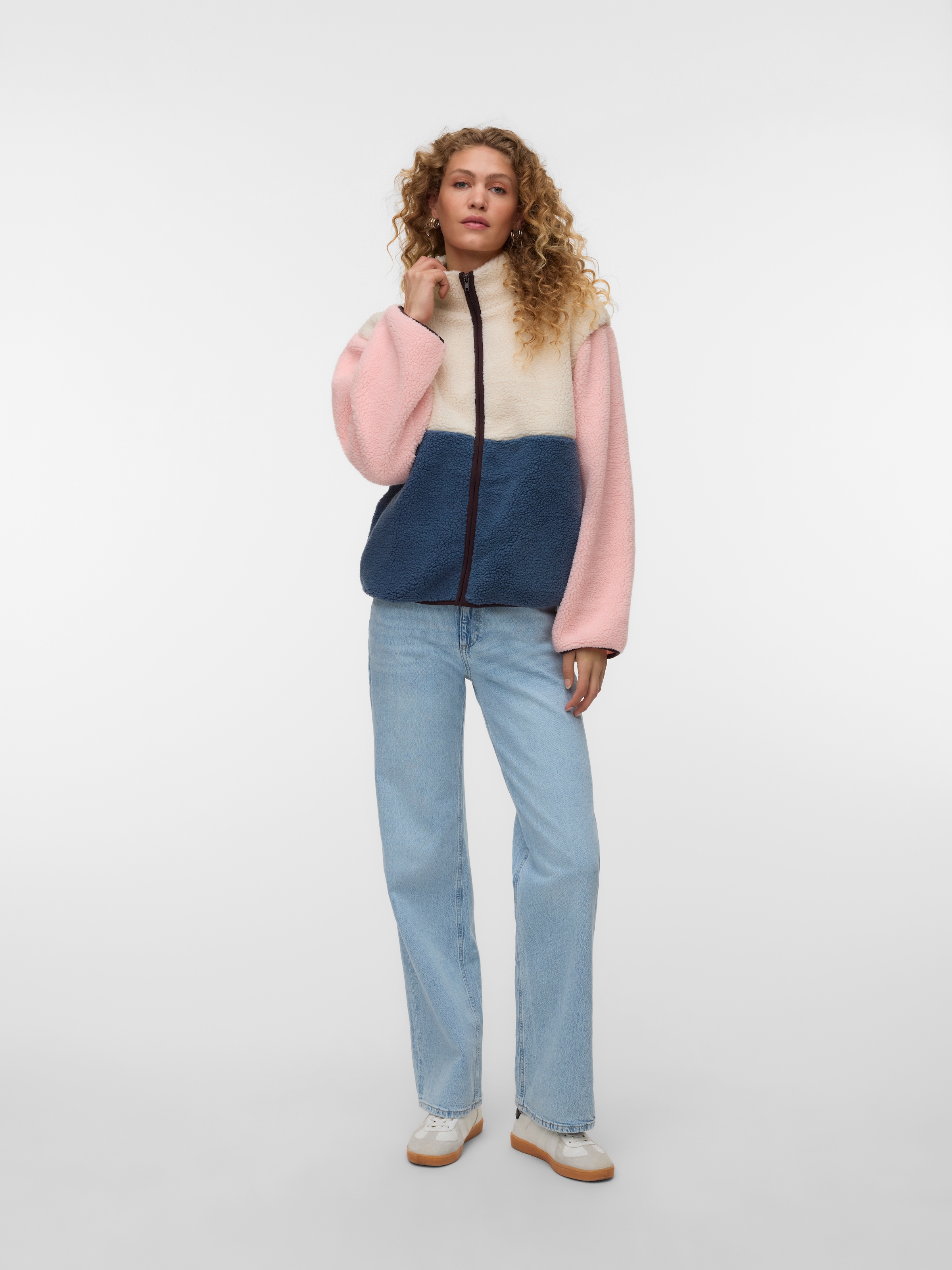 Vero Moda Fleecejacke »VMJOSEFIN LS TEDDY ZIP JACKET EXP« Polyester