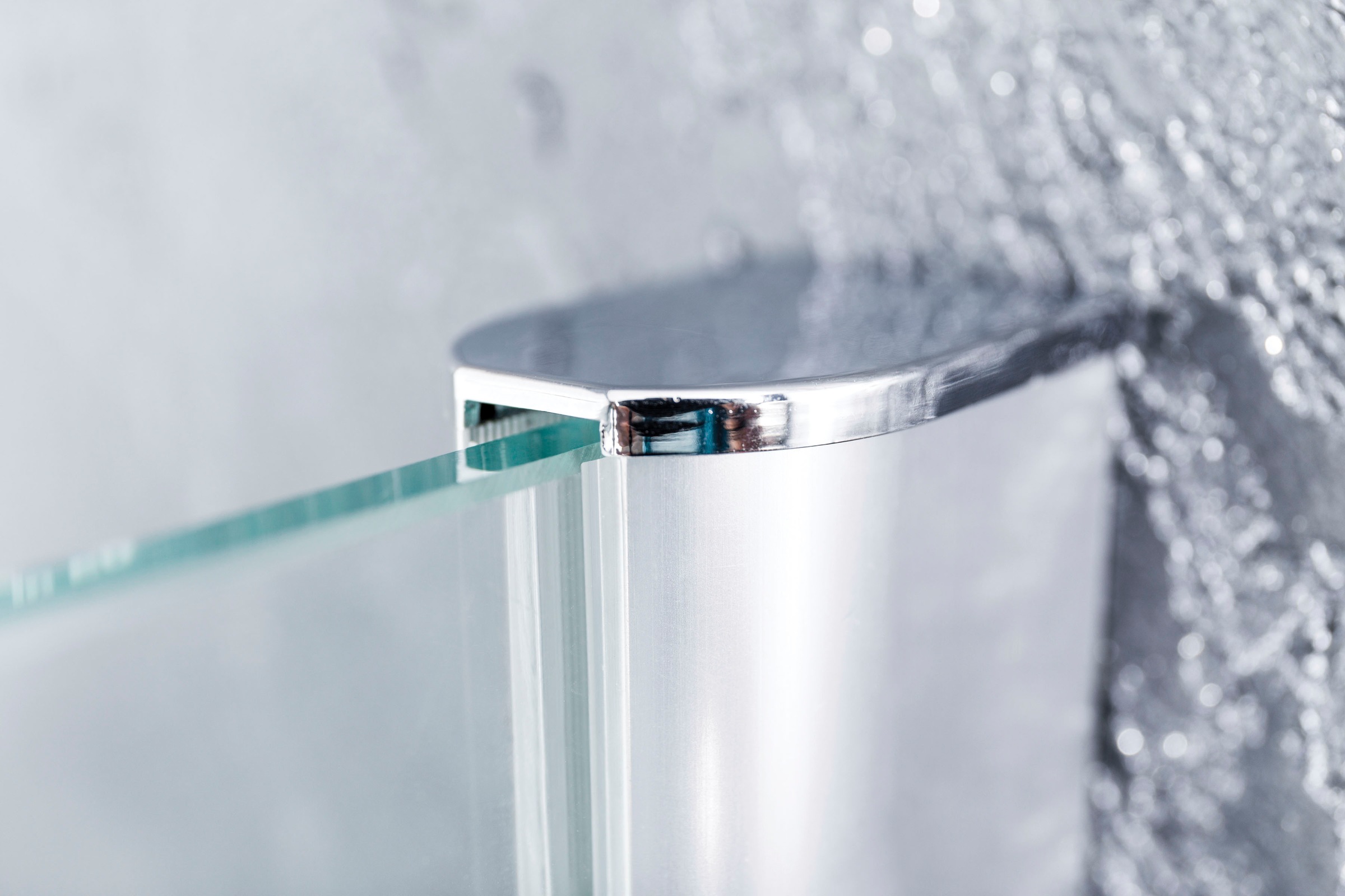 Sanotechnik geteilte Dusch-Flügeltür »Sanoflex Grande«, mit Glas Seitenwand