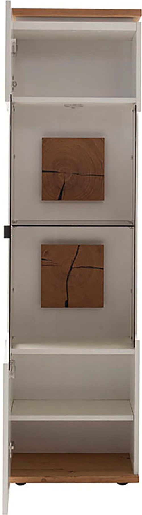 MCA furniture Highboard »Matadi Highboard«, (1 St.), Highboard, Weiß, Holzabsetzung, 1 Tür, gedämpft, B: 50cm