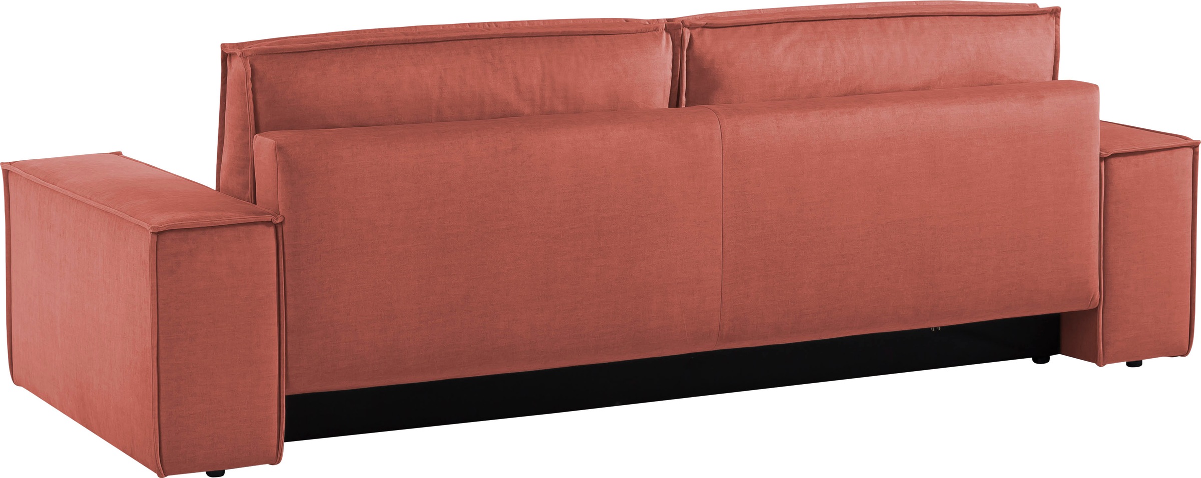 Home affaire 3-Sitzer »SHERWOOD Schlafsofa (257cm) Cord, Samtvelours, Vintage-Lederoptik«, Schlaffunktion mit Bettkasten (ca. 136/200cm)