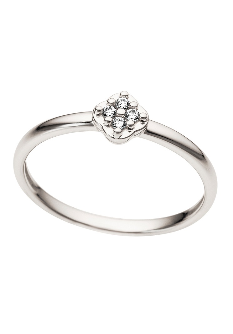 Firetti Diamantring »Klein, Eckig«