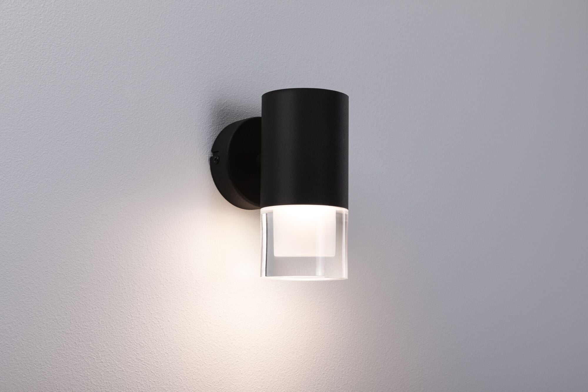 Paulmann Wandleuchte »Selection Bathroom Wand-/Deckenleuchte Kame IP44 Signalschwarz« 1 Stk. Warmweiß