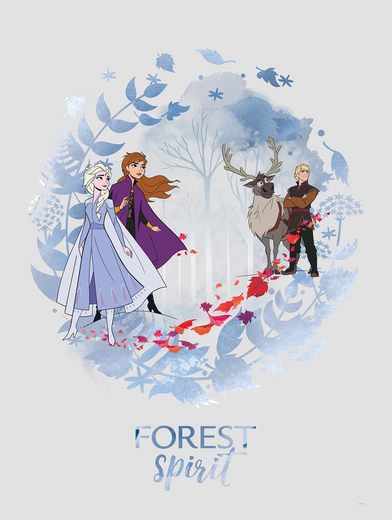 Komar Bild »Frozen Spirit«, Disney, (1 St.), Wandbild zur Dekoration im Kinderzimmer - ohne Rahmen