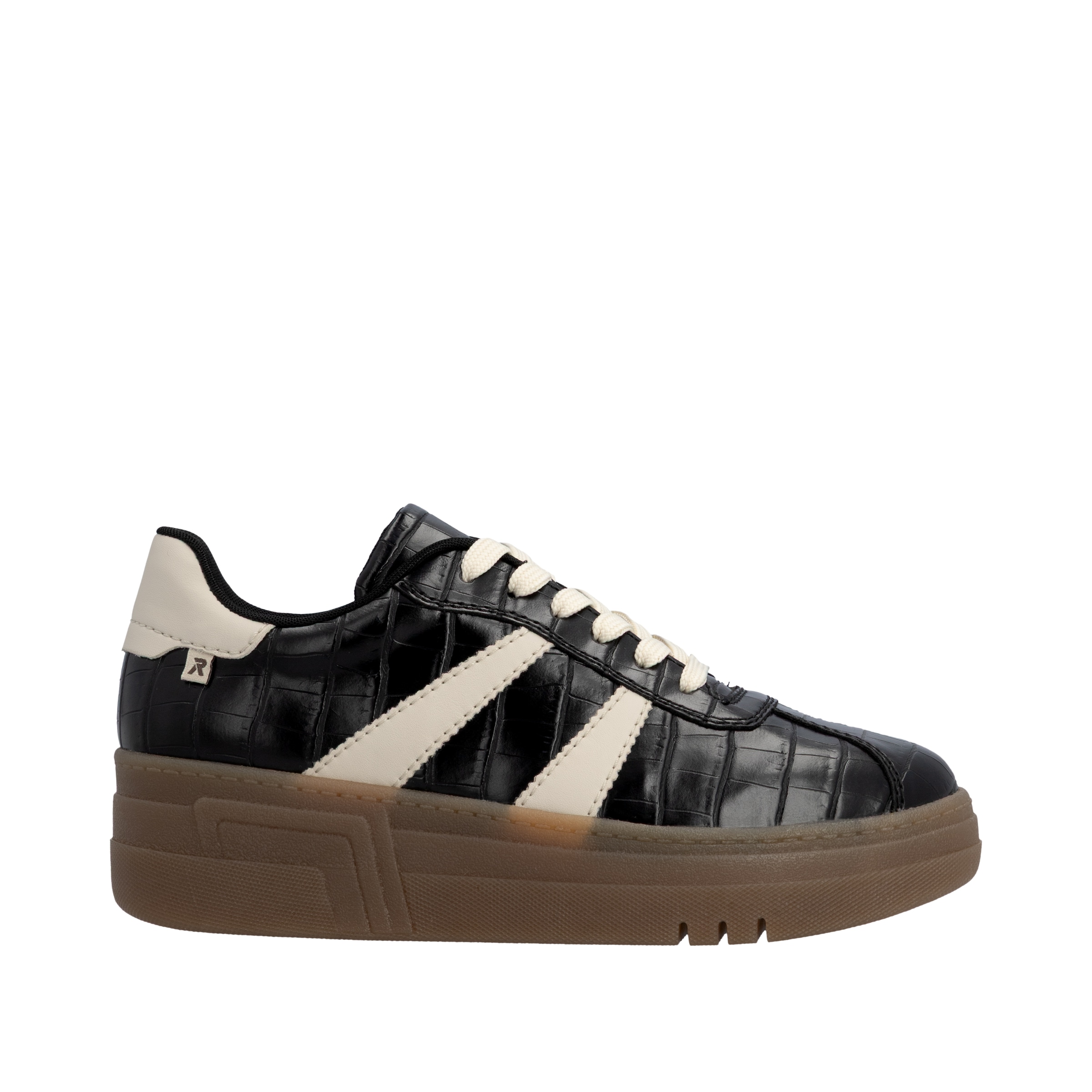 Rieker Plateausneaker  Basket-Sneaker, Retro-Sneaker, Schnürschuh mit weichem Schaftrand