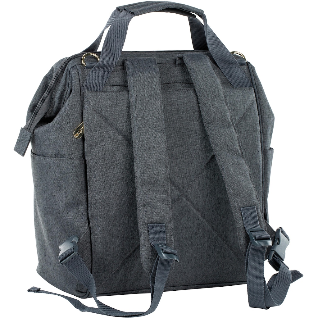 LÄSSIG Wickelrucksack »Glam, Goldie, Backpack Anthracite«