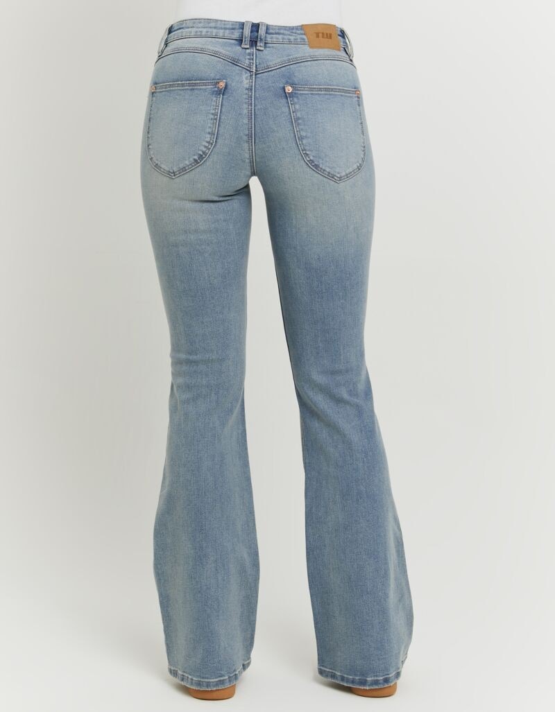 Tally Weijl Bootcut-Jeans »SPADESASSY2« Baumwollmischung, Low Waist