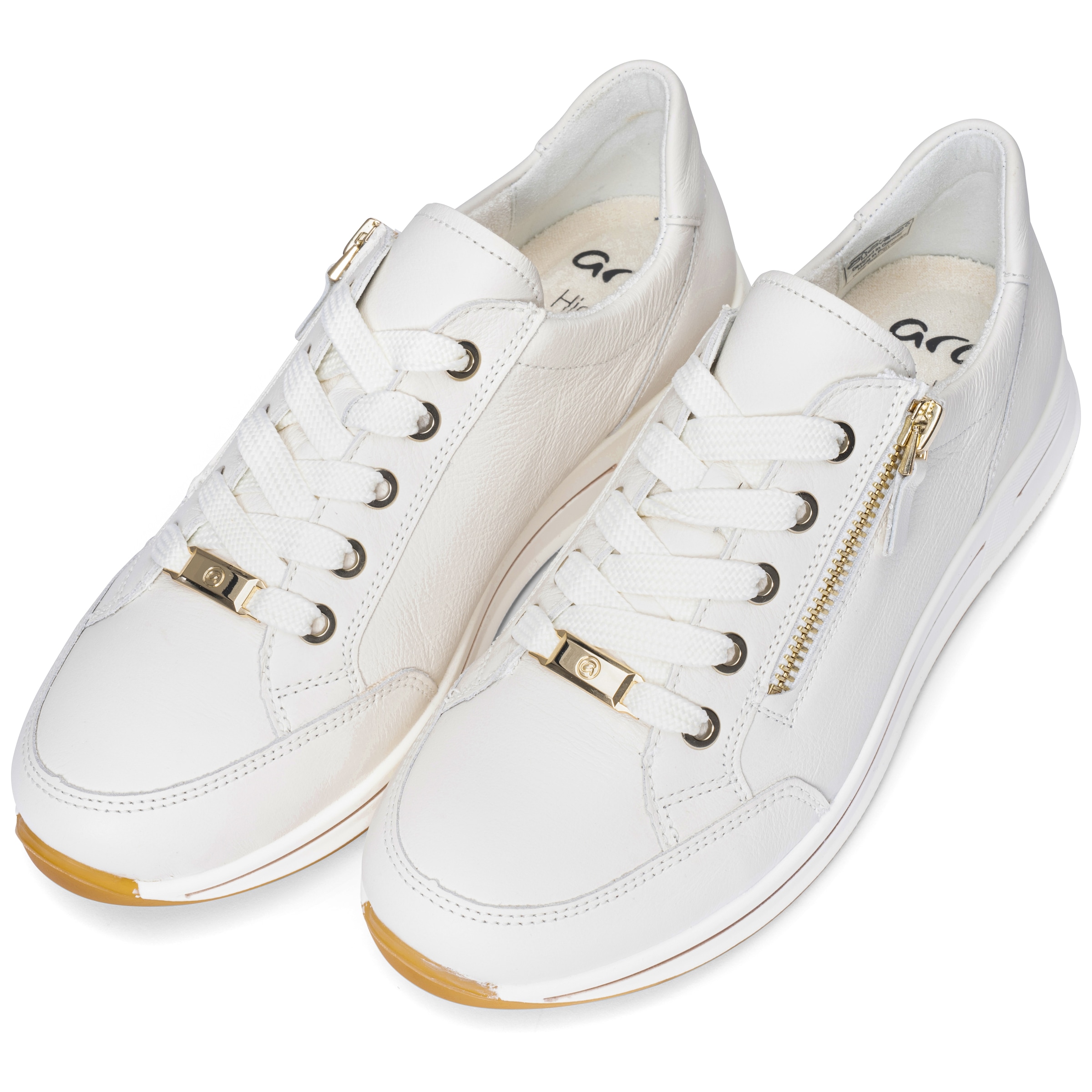 Ara Sneaker »OSAKA«  Freizeitschuh, Halbschuh, Schnürschuh mit Reißverschluss, H-Weite