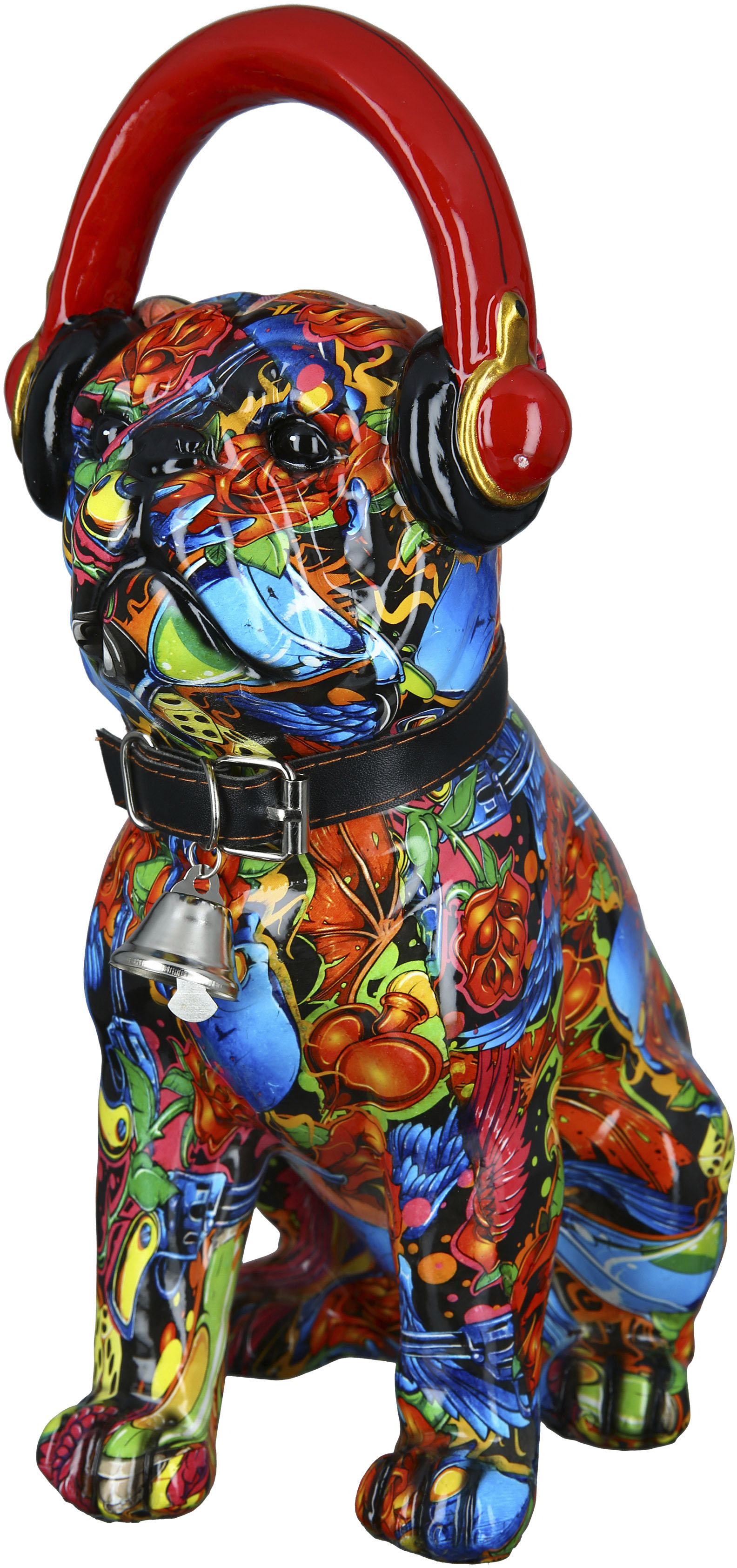 Casablanca By Gilde Tierfigur »Mops Urban Graffiti« in bunt, Größe B/H/T: 13 cm x 30 cm x 21 cm