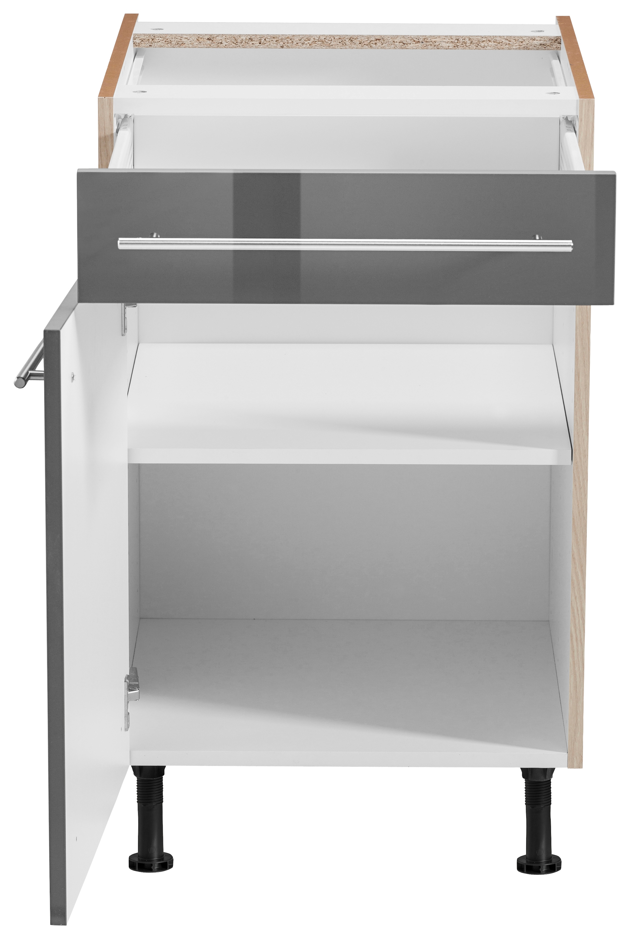 OPTIFIT Unterschrank »Bern«, 50 cm breit, mit Tür und Schubkasten, höhenverstellbare Füße