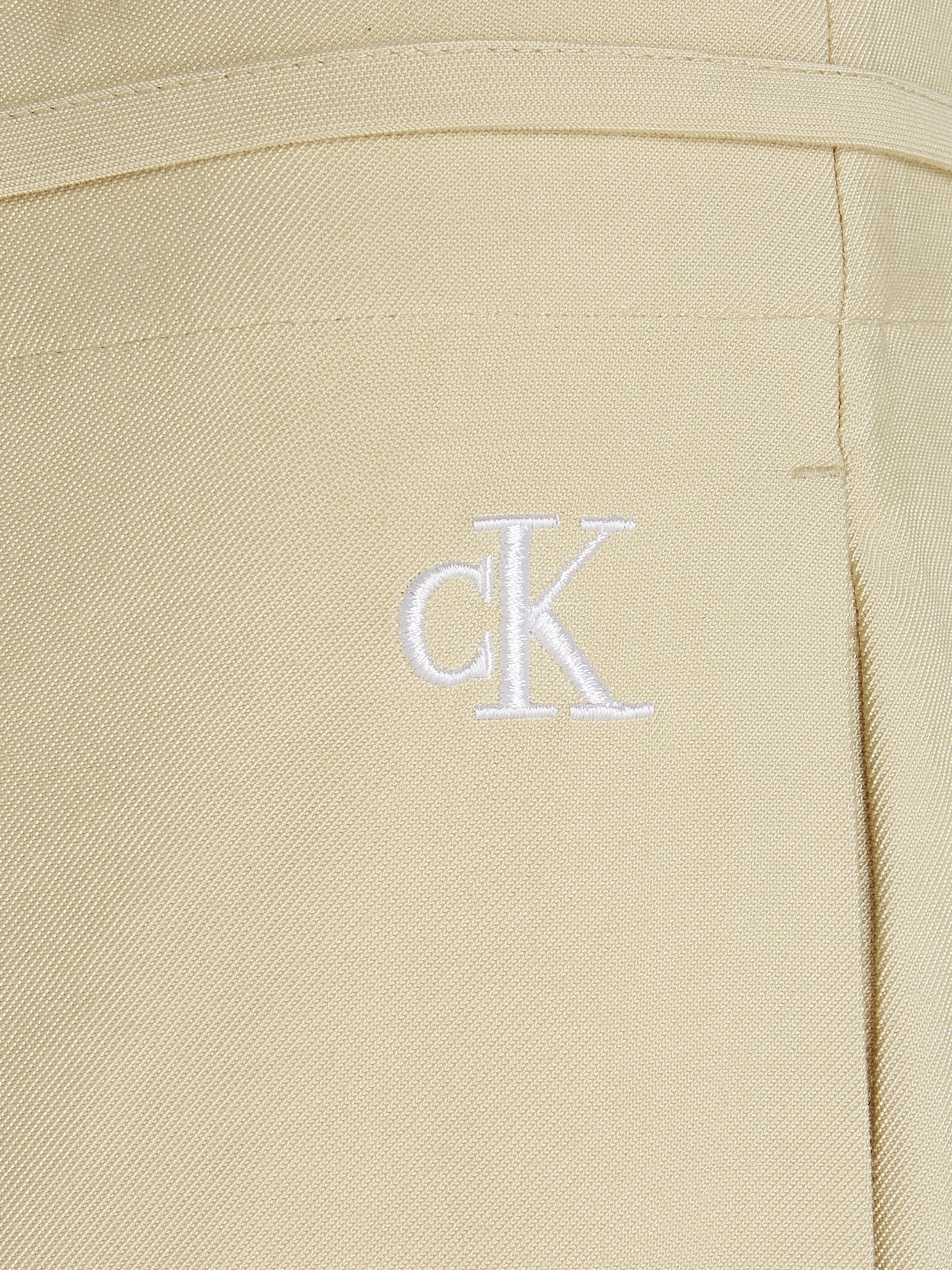 Calvin Klein Jeans Webhose »WAIST TIES TAPERED TWILL PANT«, mit Logomarkenlabel
