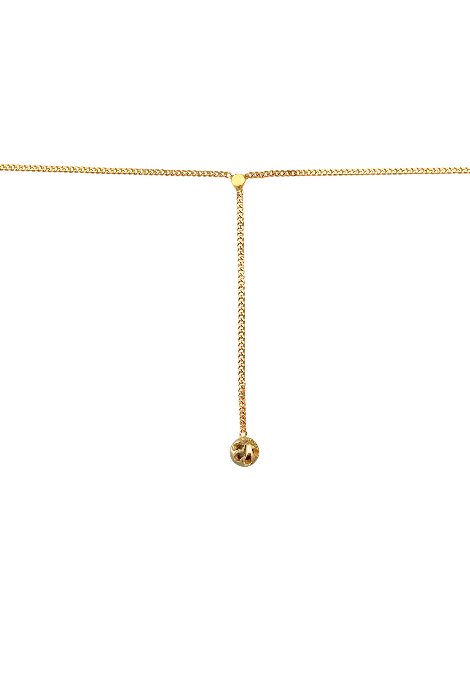 Elli Choker »Halskette Choker Y-kette Solitär Rosa Quarz Rund 925 Silber«