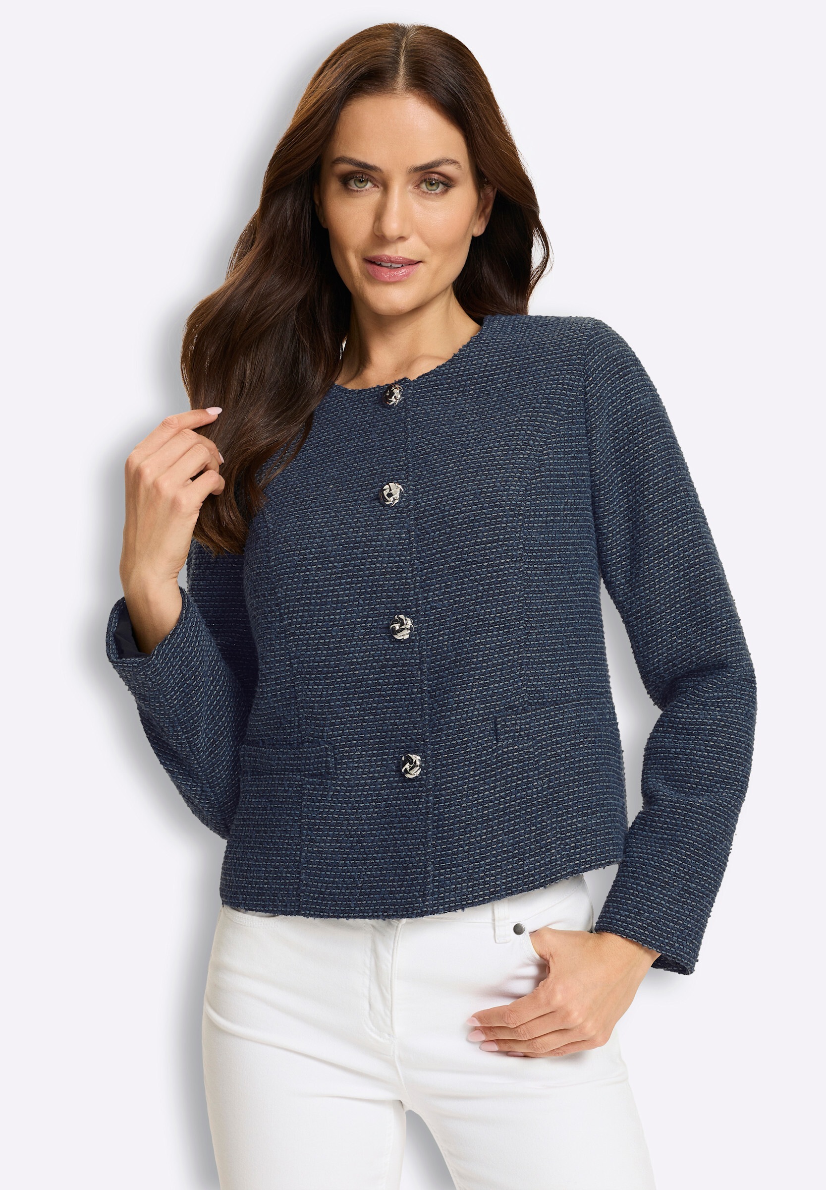 heine Blusenblazer »Blazerjacke Bouclé-Blazer«
