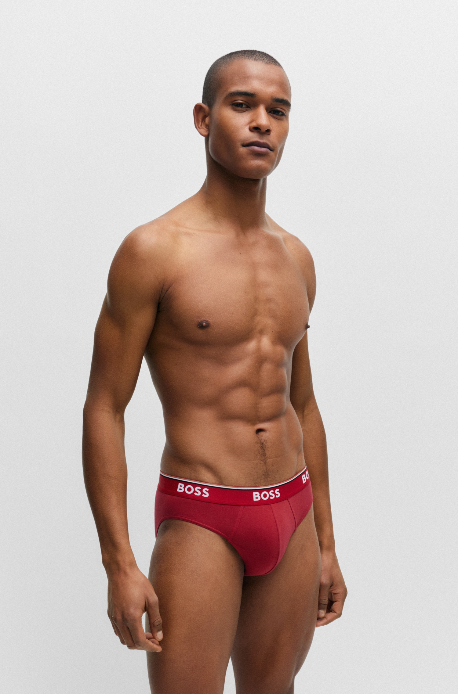 BOSS Slip »Brief 3P Power«, 3 Stk. Elastikbund mit Logo