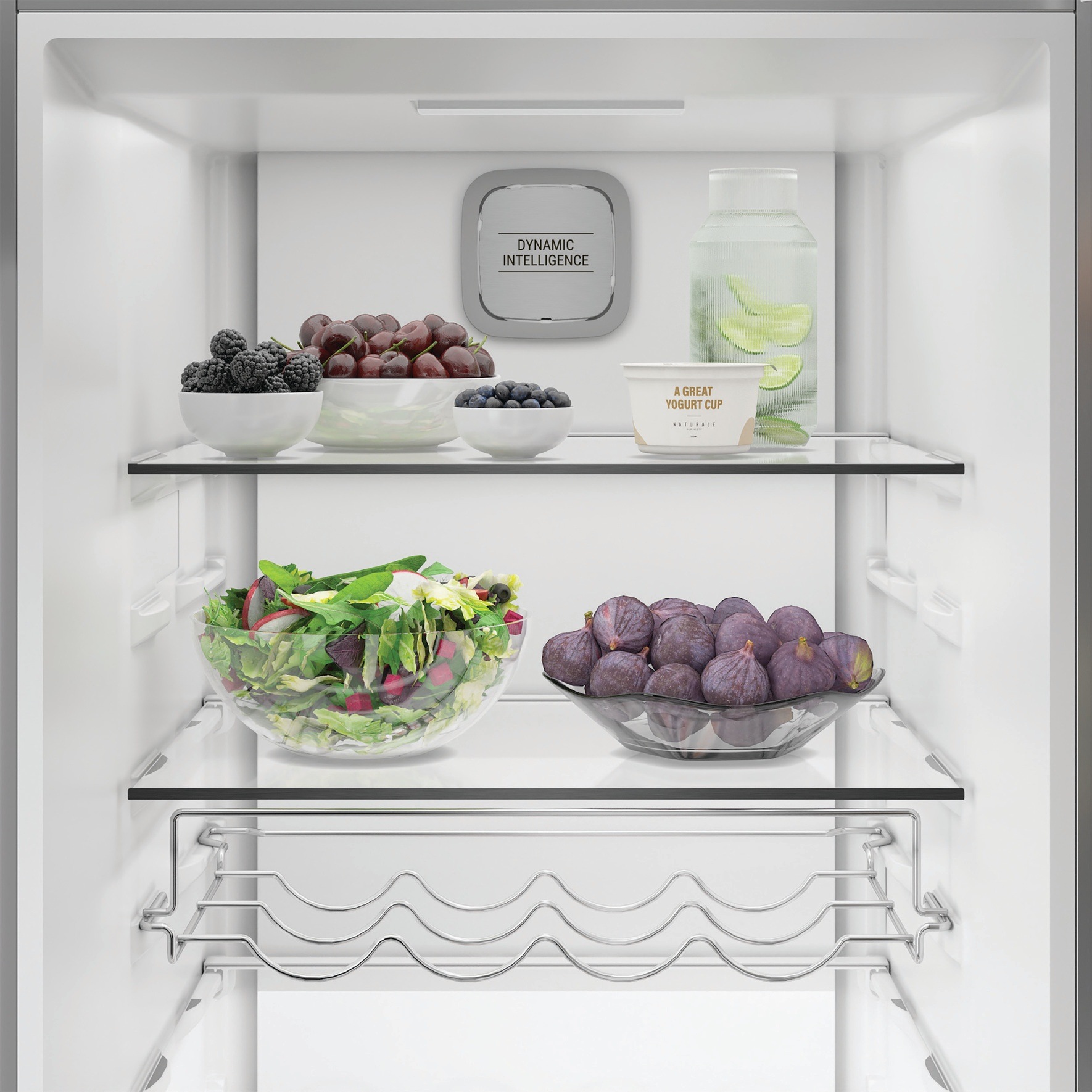 BAUKNECHT Kühlschrank KR 186GC IN »KR 186GD IN« 186,5 cm hoch 59,7 cm breit SmoothFit - 90°-Türöffnung für mehr Komfort
