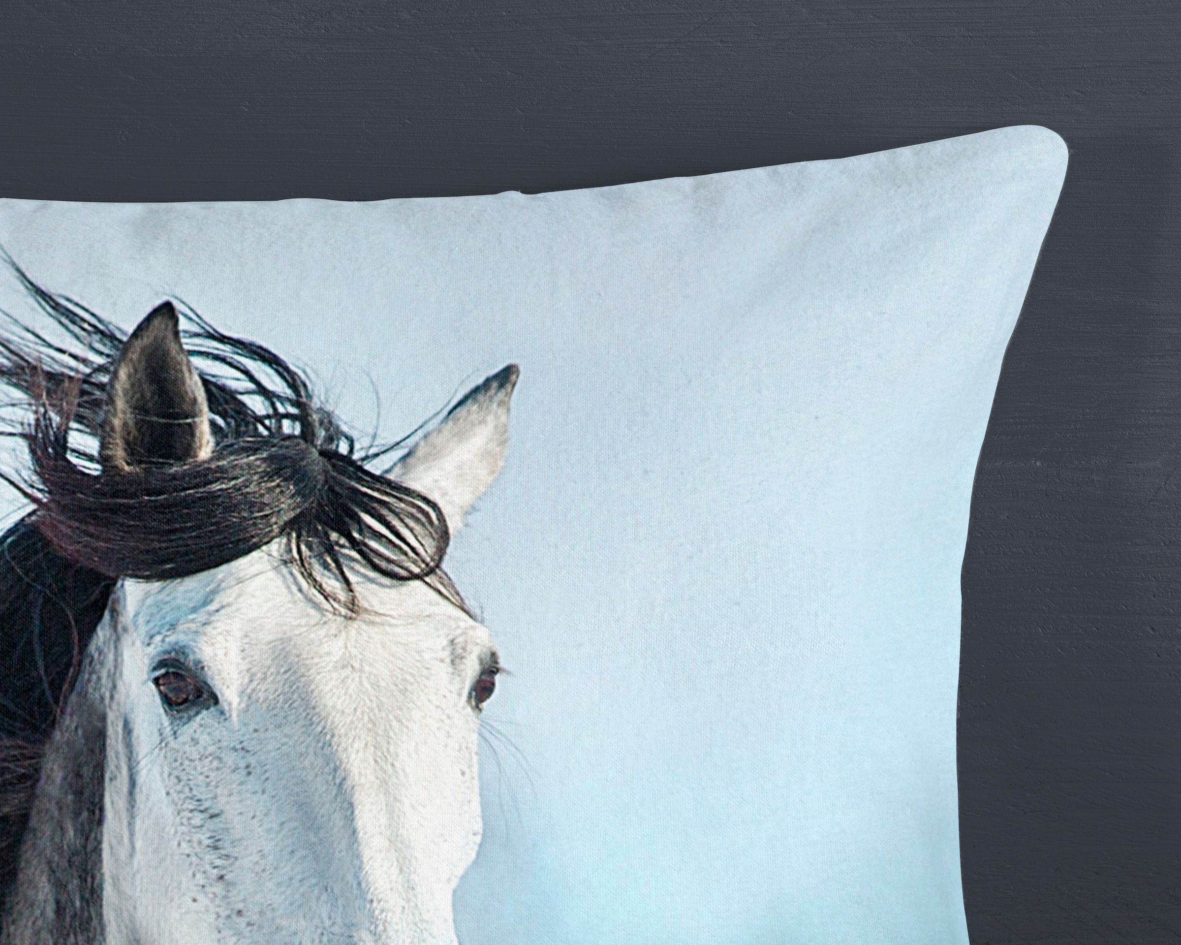 good morning Kinderbettwäsche »Dreamer«, Biber, 135x200, Winter, Warm, Reißverschluss, Wendeoptik, Kind, Pferd