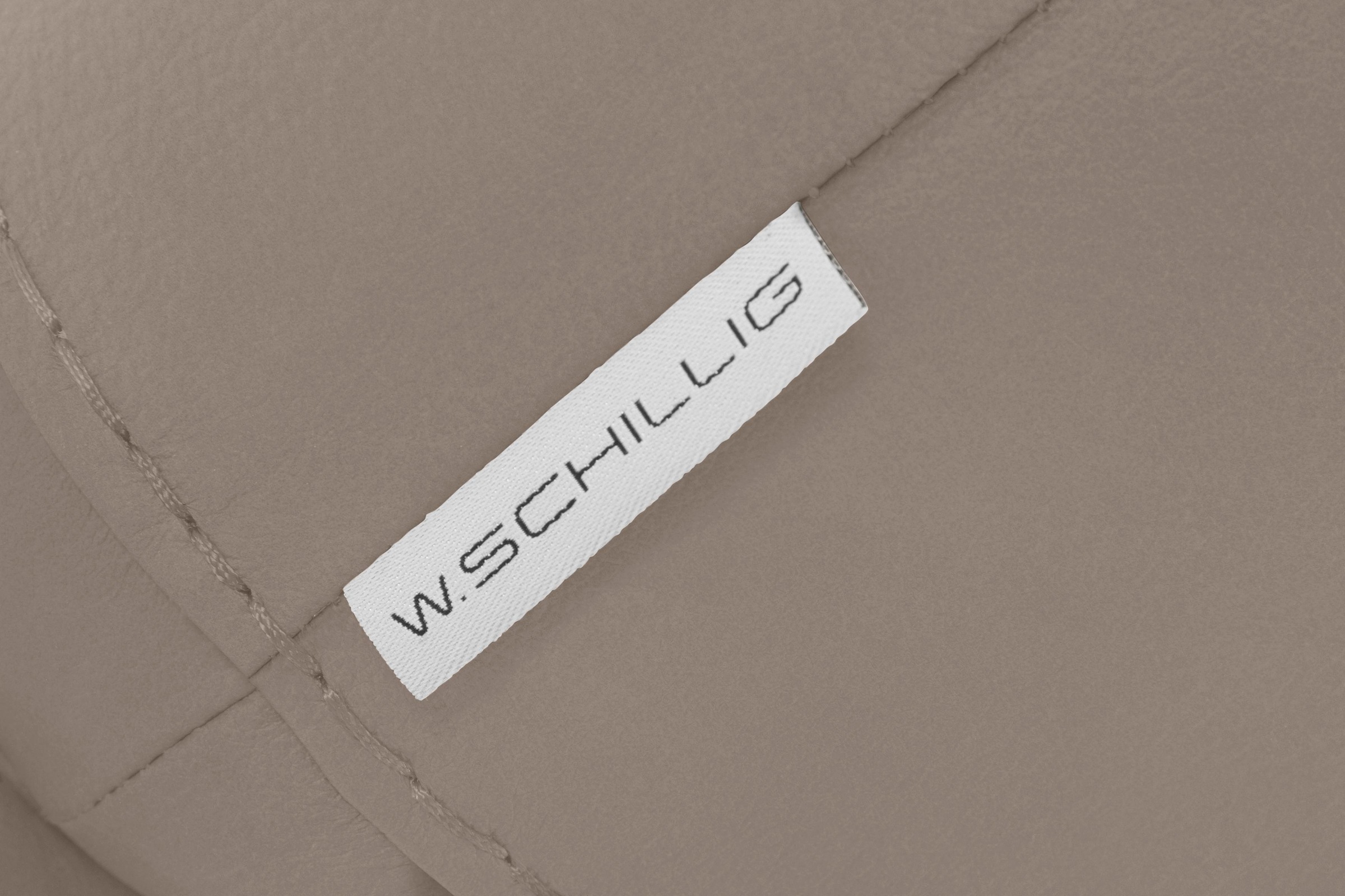 W.SCHILLIG Hocker »montanaa« mit Metallkufen in Schwarz pulverbeschichtet, Breite 71 cm