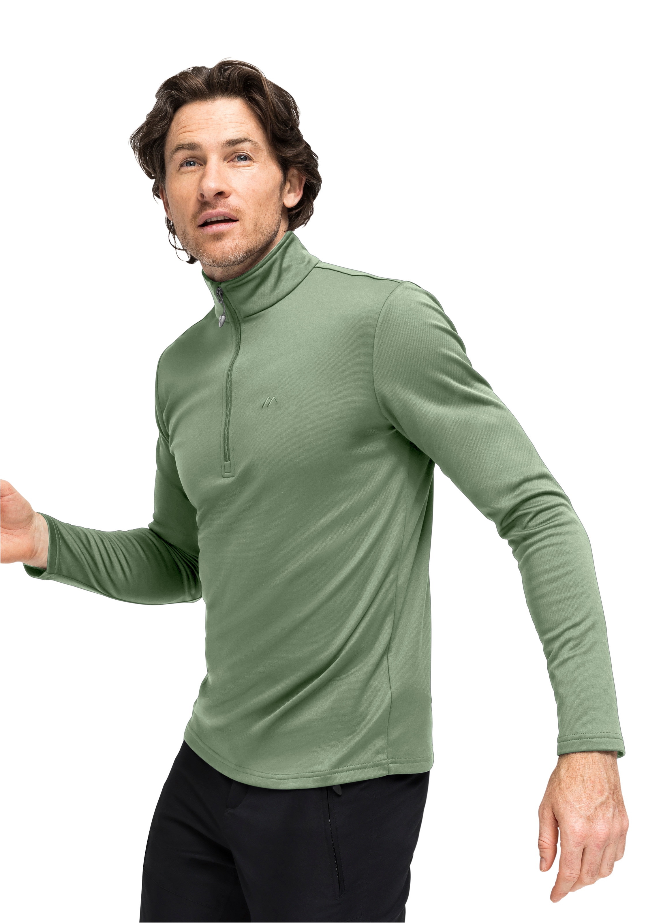 Maier Sports Fleecepullover »Felix«, Herren Fleece, funktioneller Midlayer, Half-Zip, Regular Fit
